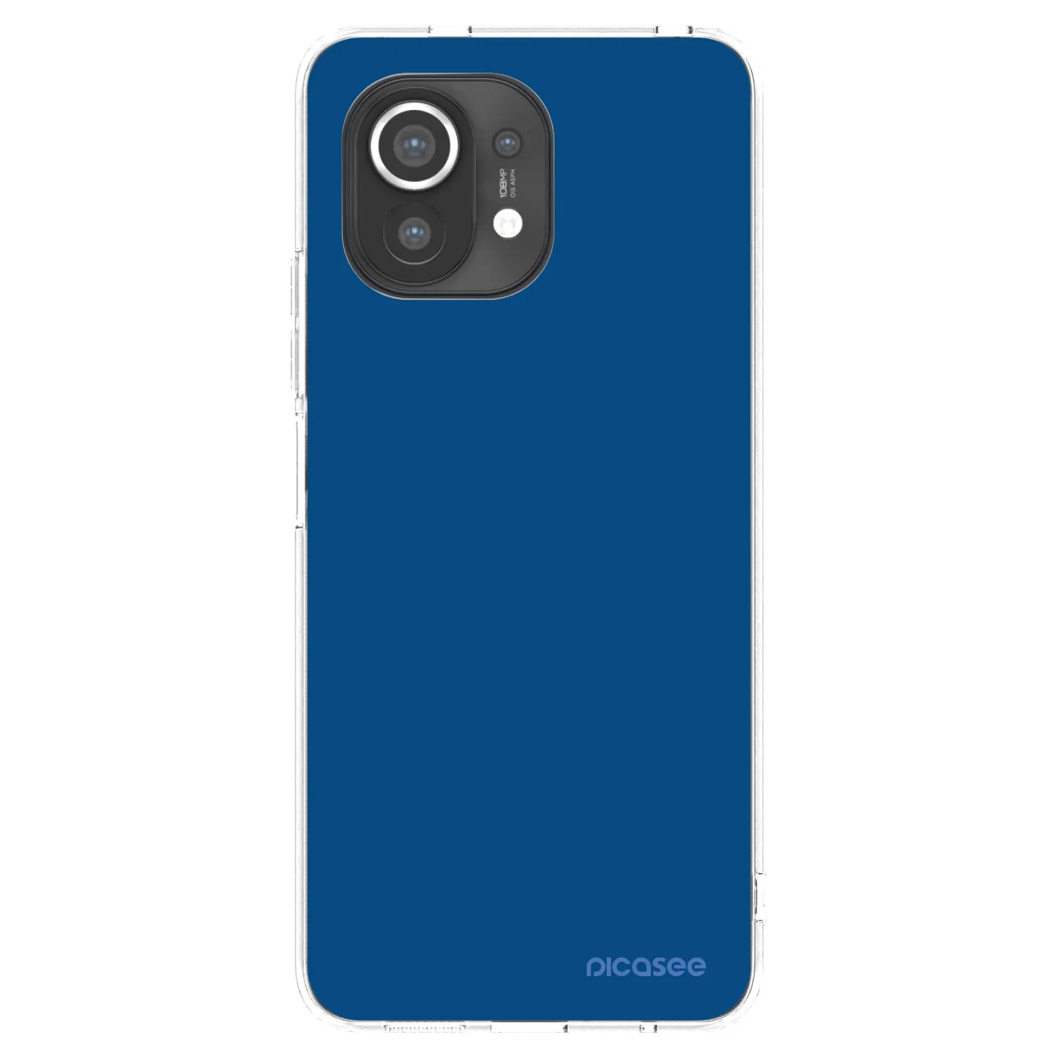 Picasee átlátszó szilikon tok az alábbi mobiltelefonokra Xiaomi Mi 11 - Navy Blue