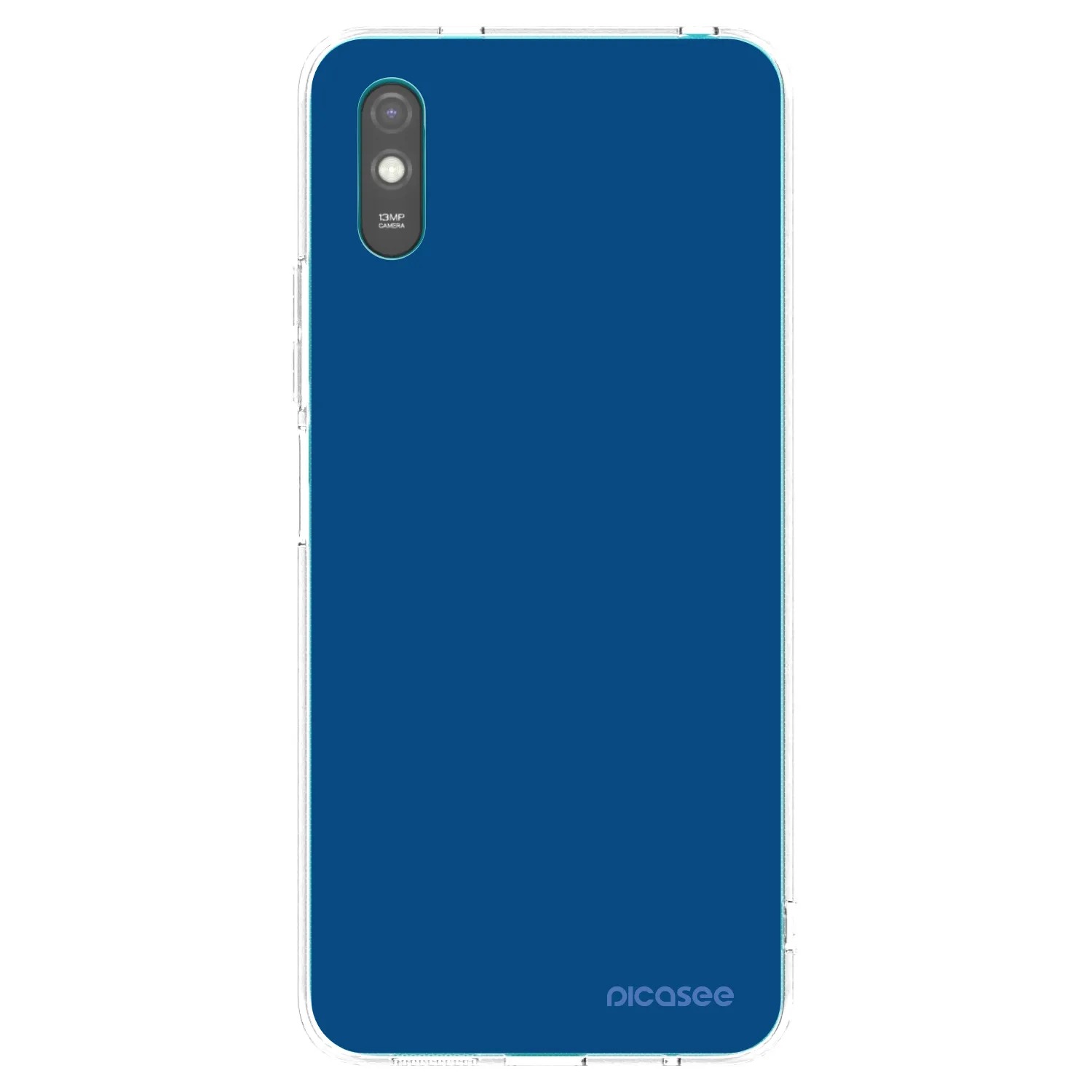 Picasee átlátszó szilikon tok az alábbi mobiltelefonokra Xiaomi Redmi 9AT - Navy Blue