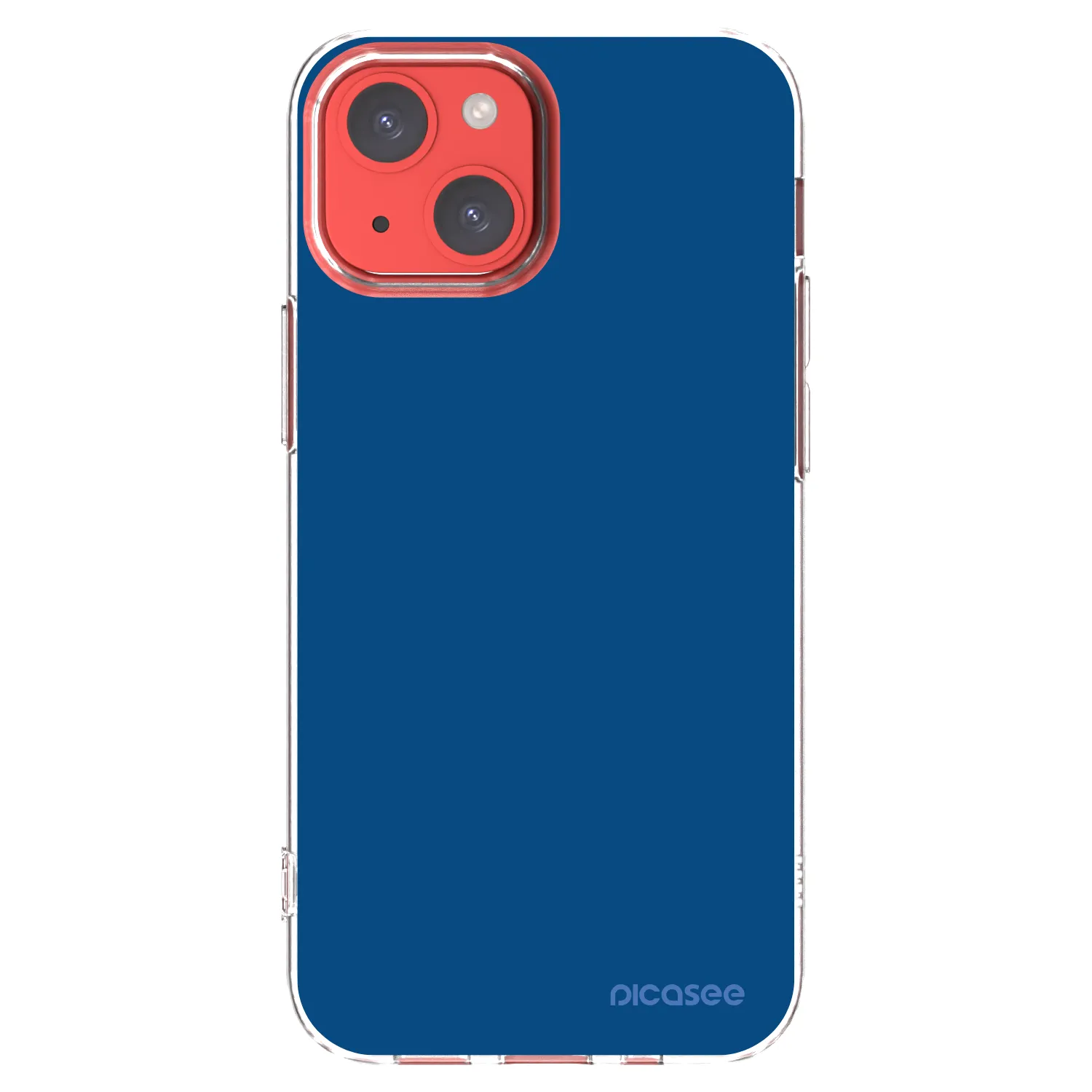 Picasee átlátszó szilikon tok az alábbi mobiltelefonokra Apple iPhone 13 mini - Navy Blue
