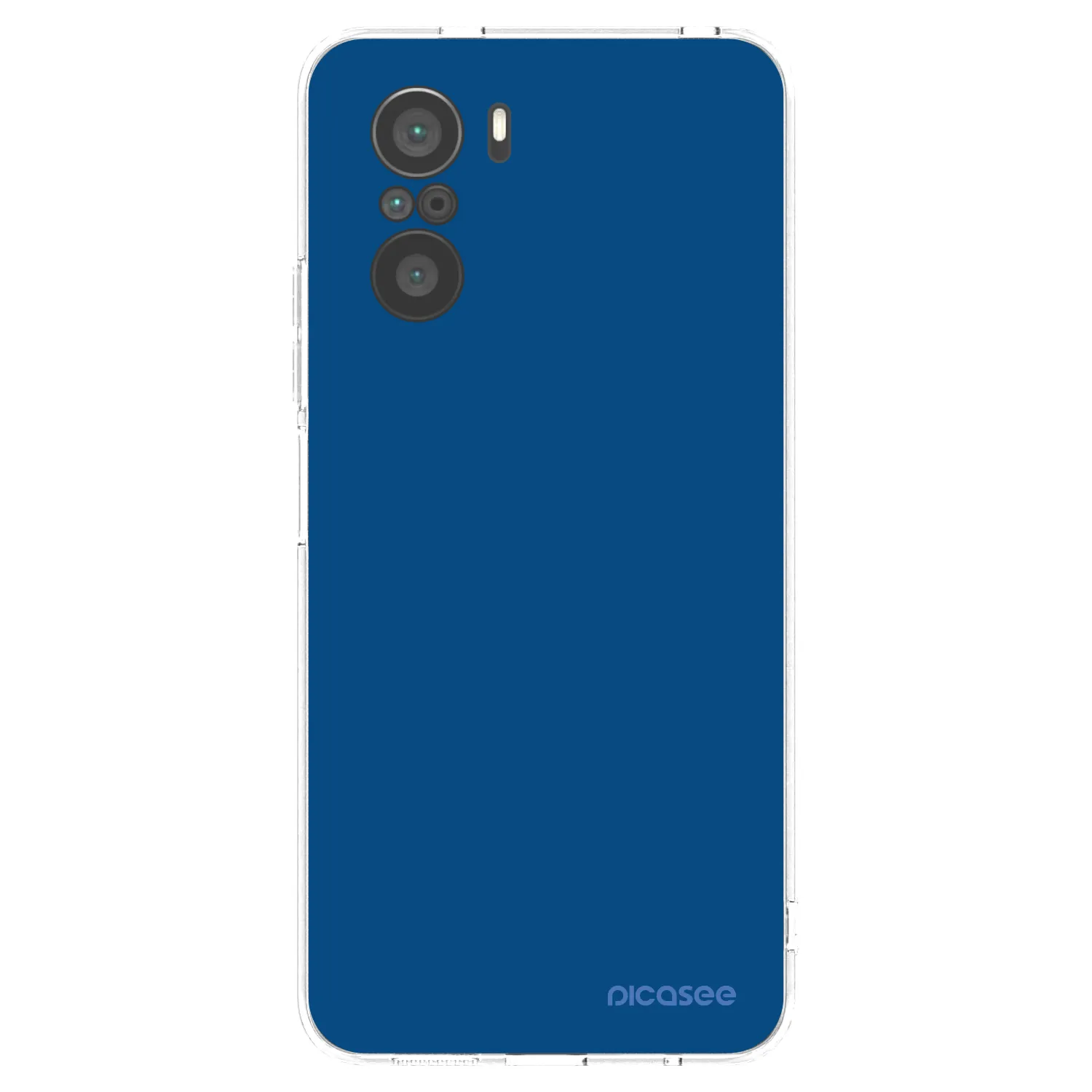Picasee átlátszó szilikon tok az alábbi mobiltelefonokra Xiaomi Poco F3 - Navy Blue