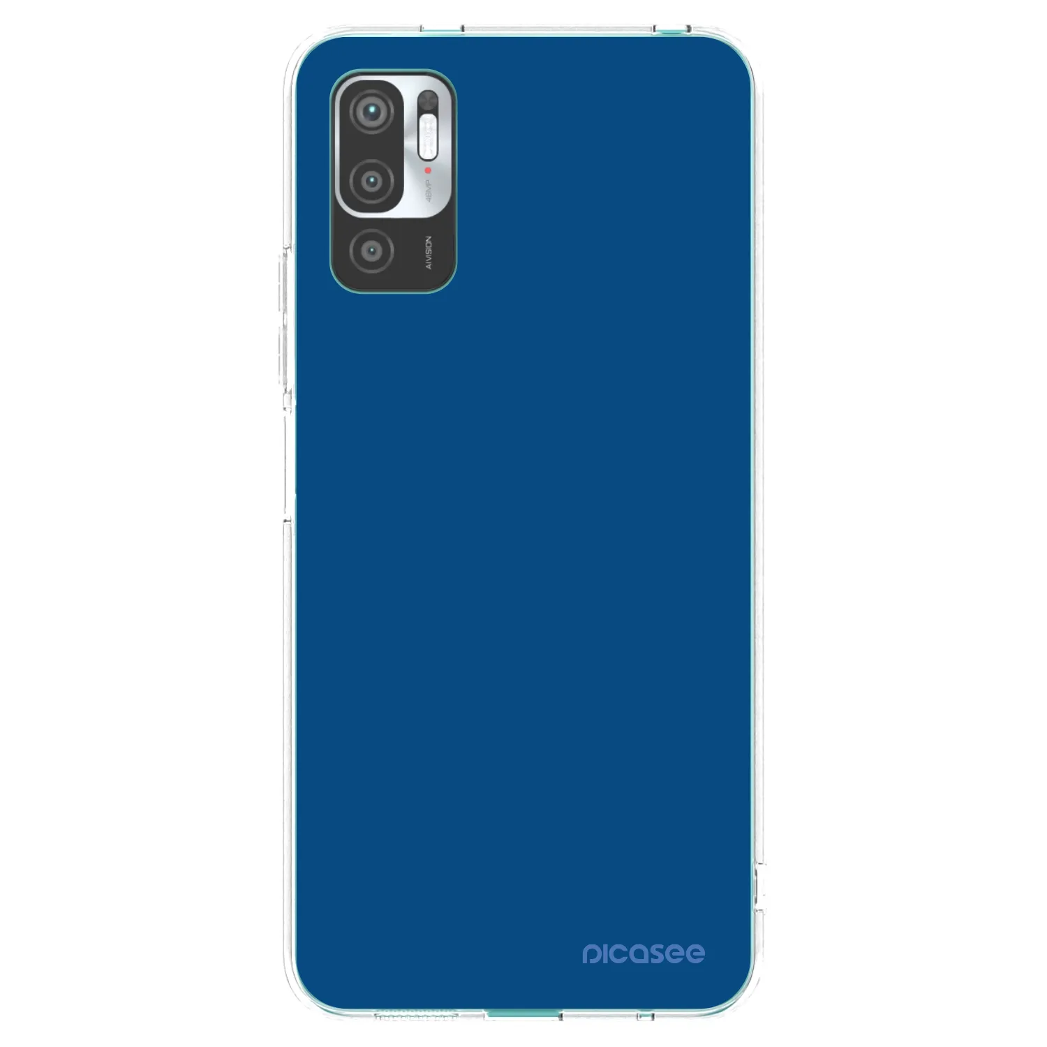 Picasee átlátszó szilikon tok az alábbi mobiltelefonokra Xiaomi Redmi Note 10 5G - Navy Blue