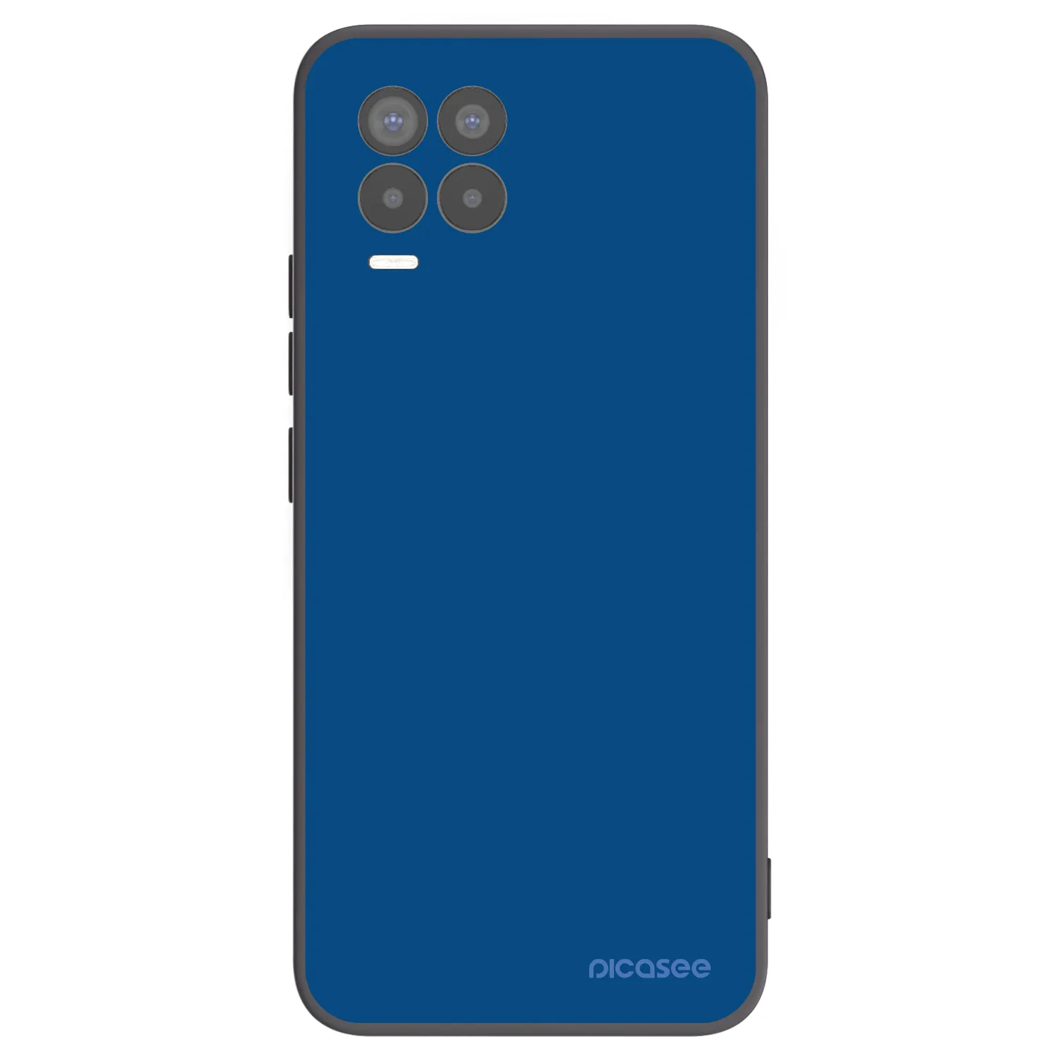 Picasee fekete szilikon tok az alábbi mobiltelefonokra Realme 8 Pro - Navy Blue