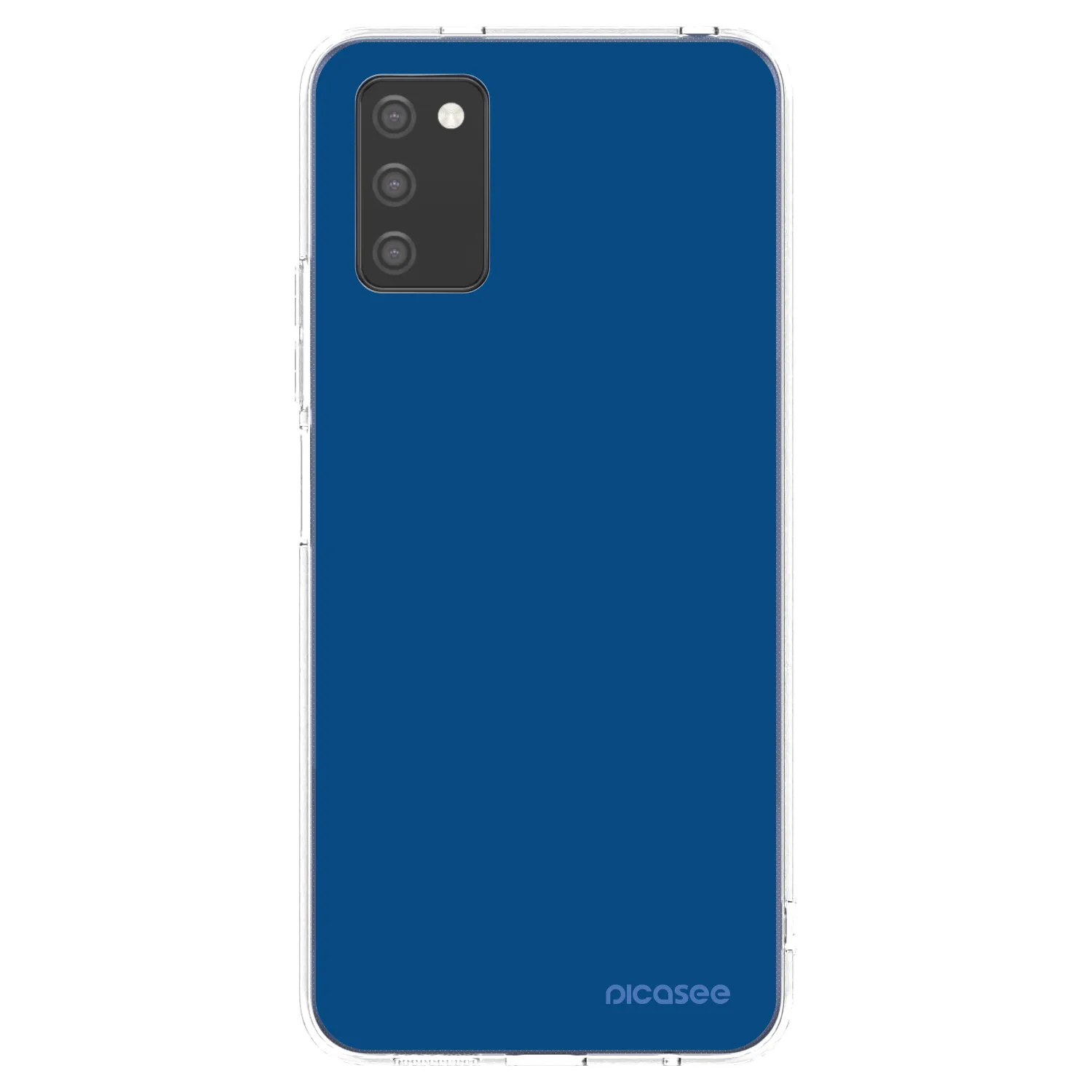 Picasee átlátszó szilikon tok az alábbi mobiltelefonokra Samsung Galaxy A02s A025G - Navy Blue
