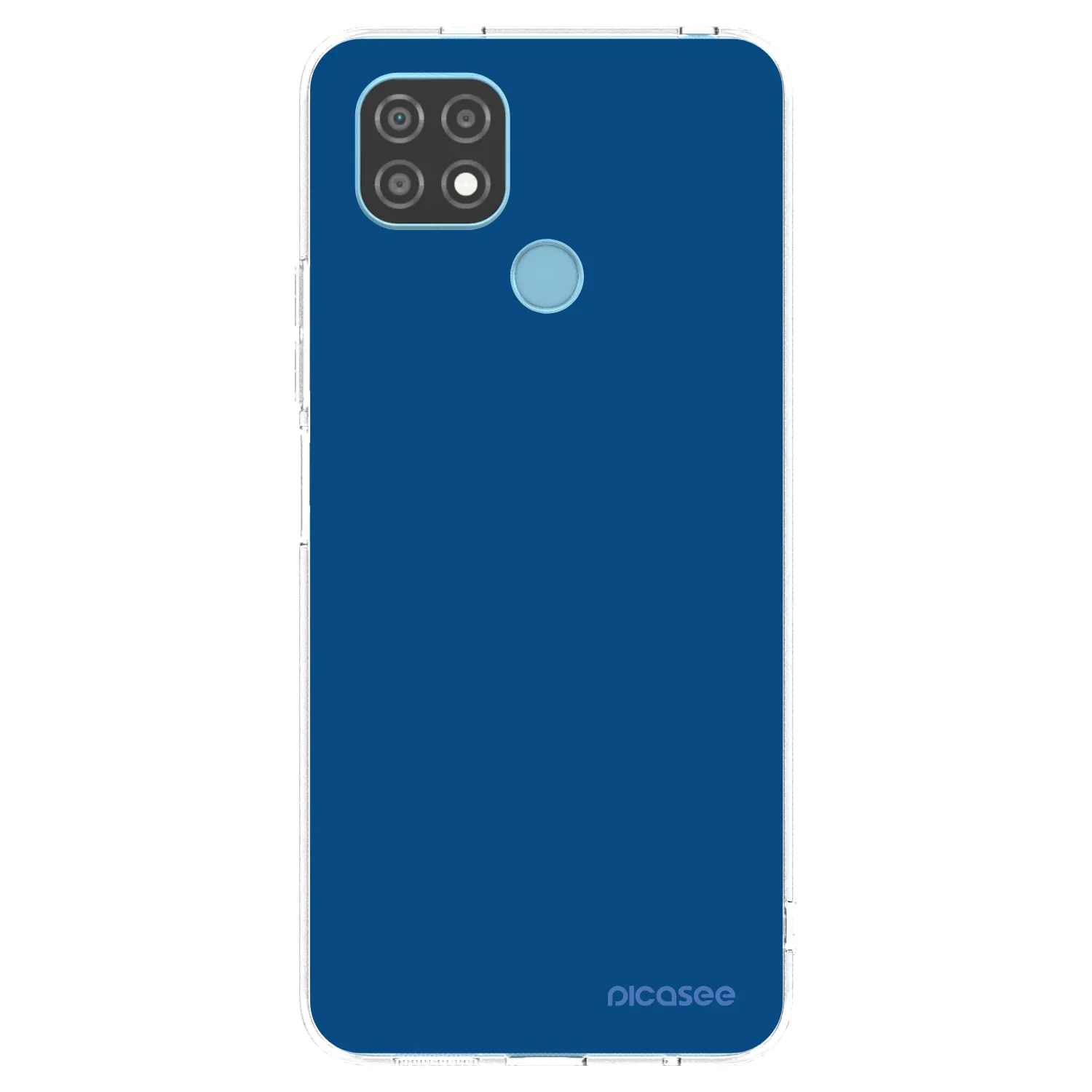 Picasee átlátszó szilikon tok az alábbi mobiltelefonokra Realme C21 - Navy Blue