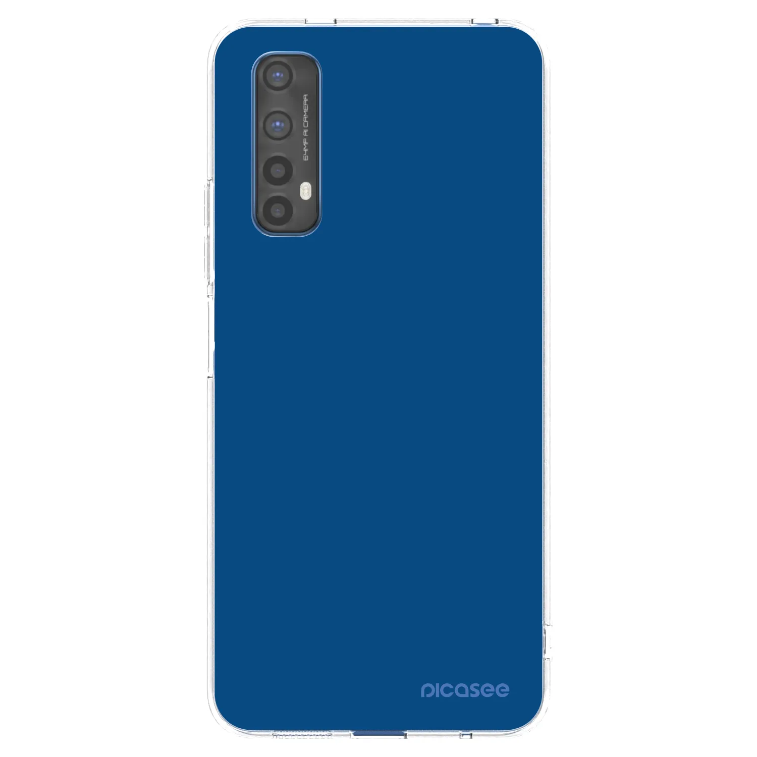 Picasee átlátszó szilikon tok az alábbi mobiltelefonokra Realme 7 - Navy Blue