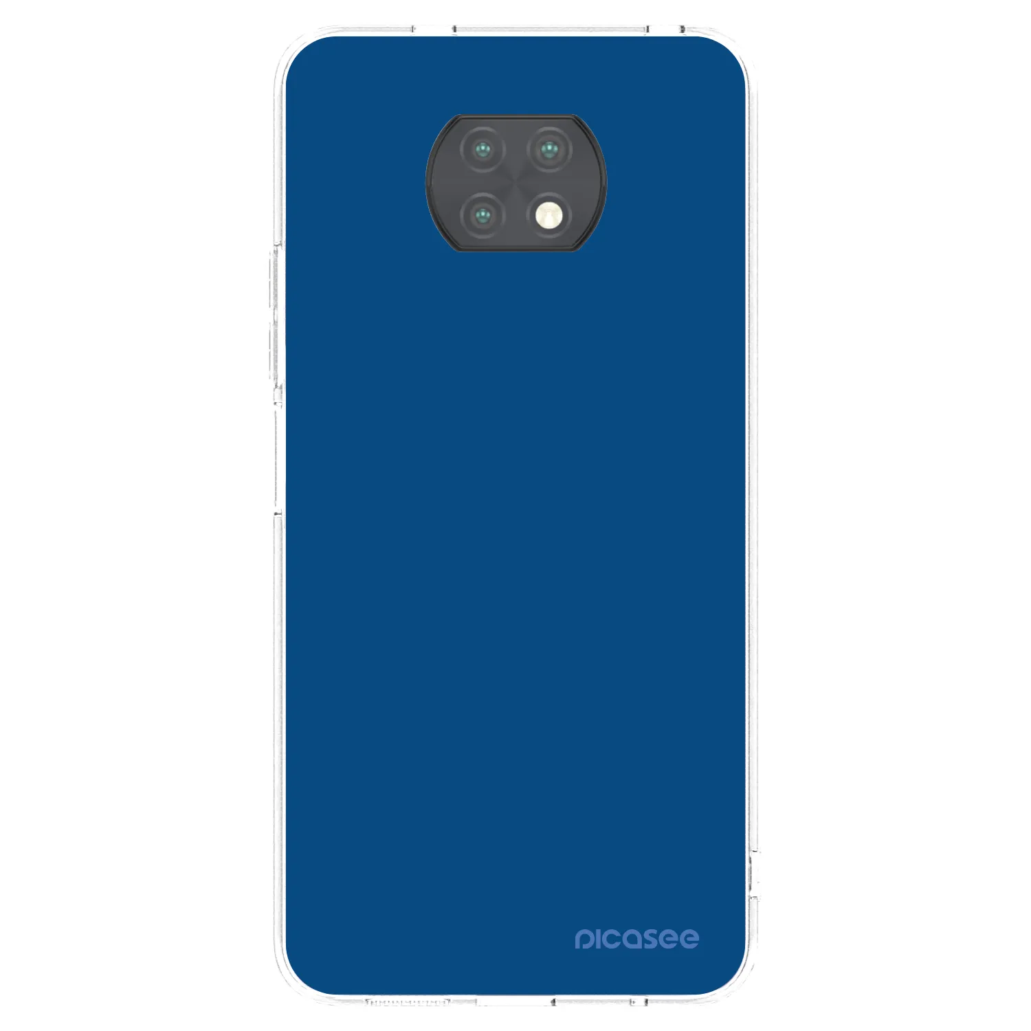 Picasee átlátszó szilikon tok az alábbi mobiltelefonokra Xiaomi Redmi Note 9T - Navy Blue