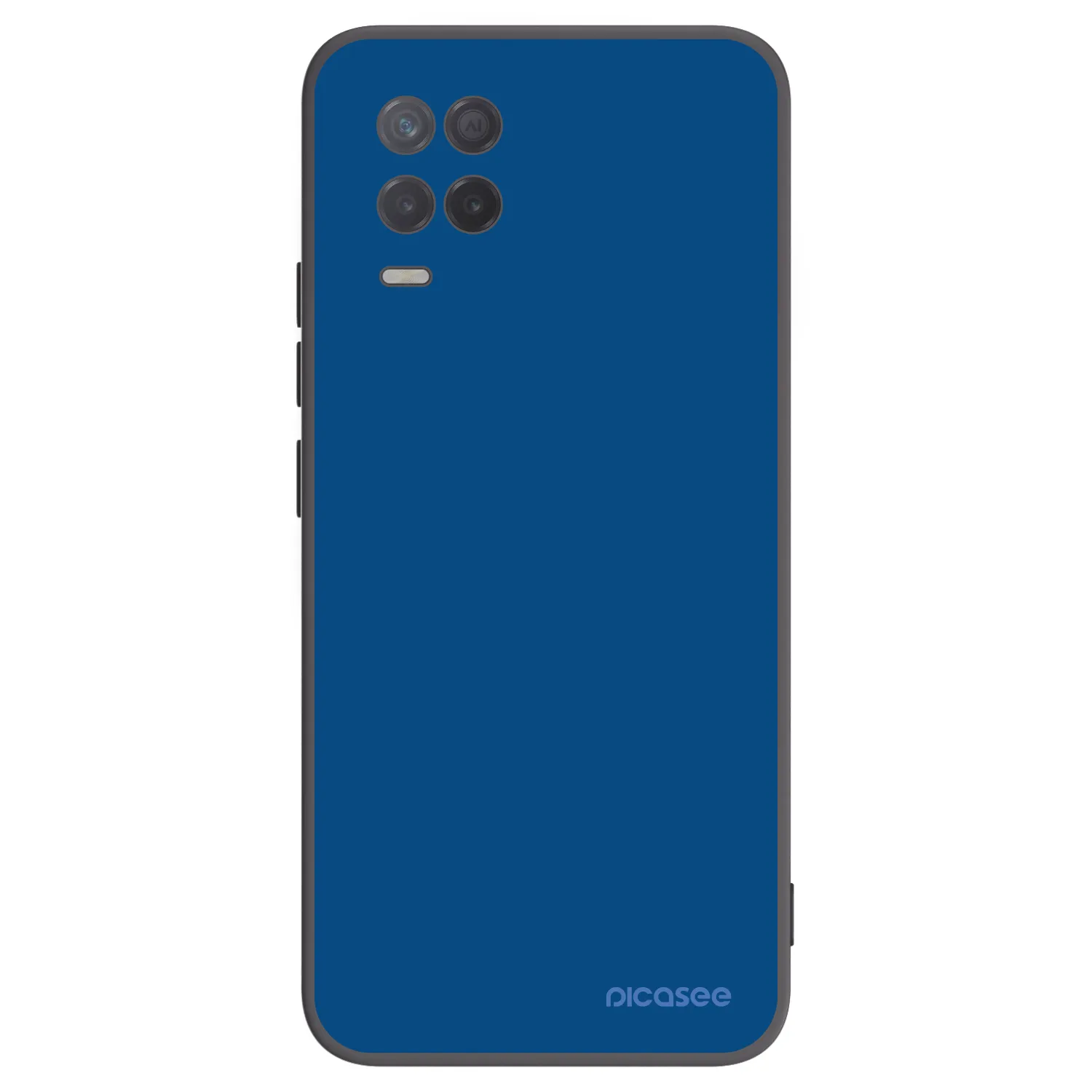 Picasee fekete szilikon tok az alábbi mobiltelefonokra Realme 8 5G - Navy Blue