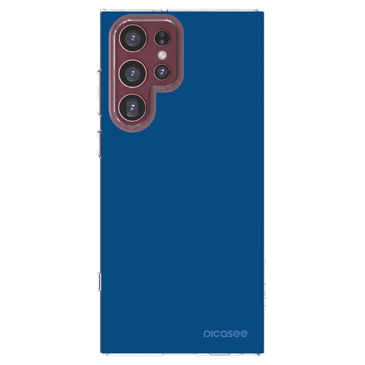 Picasee átlátszó szilikon tok az alábbi mobiltelefonokra Samsung Galaxy S22 Ultra 5G - Navy Blue