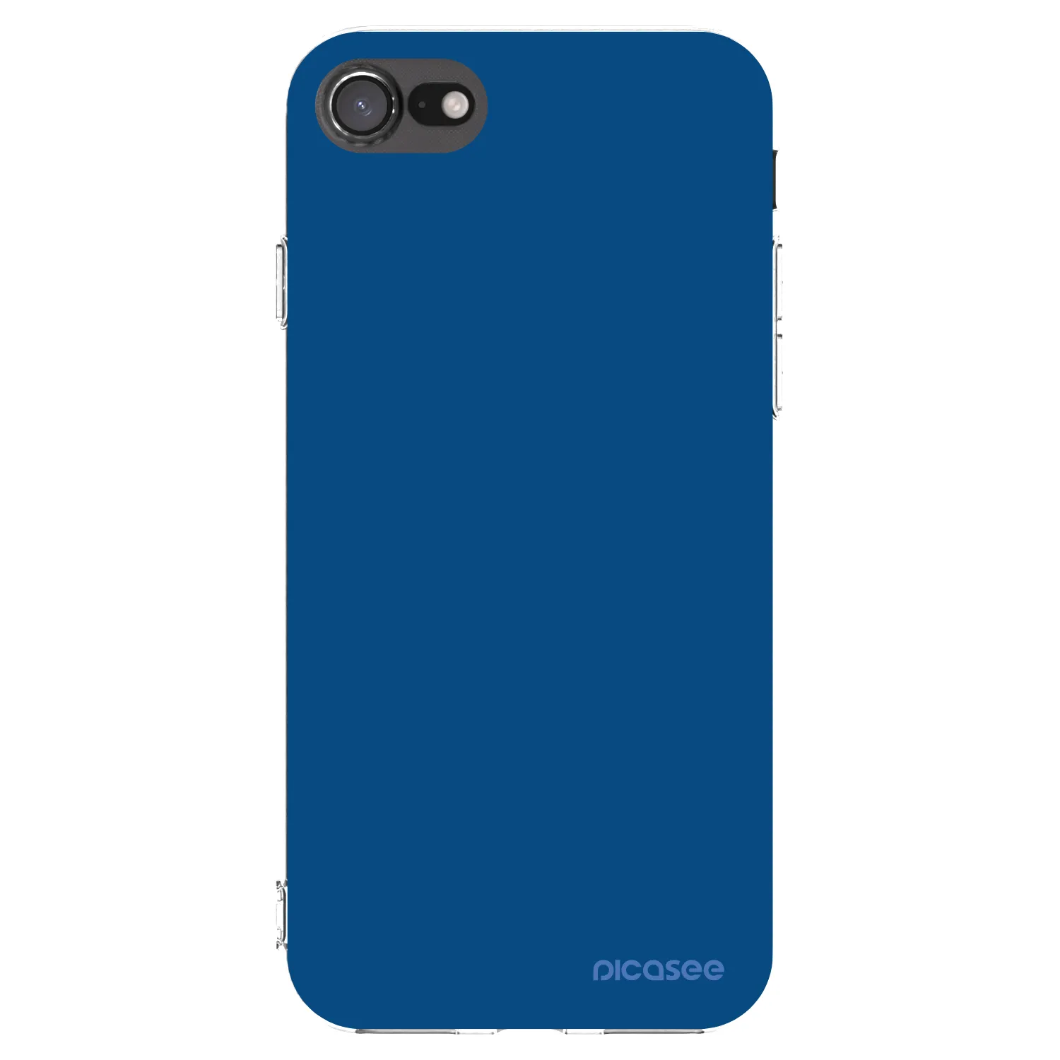 Picasee átlátszó szilikon tok az alábbi mobiltelefonokra Apple iPhone SE 2022 - Navy Blue