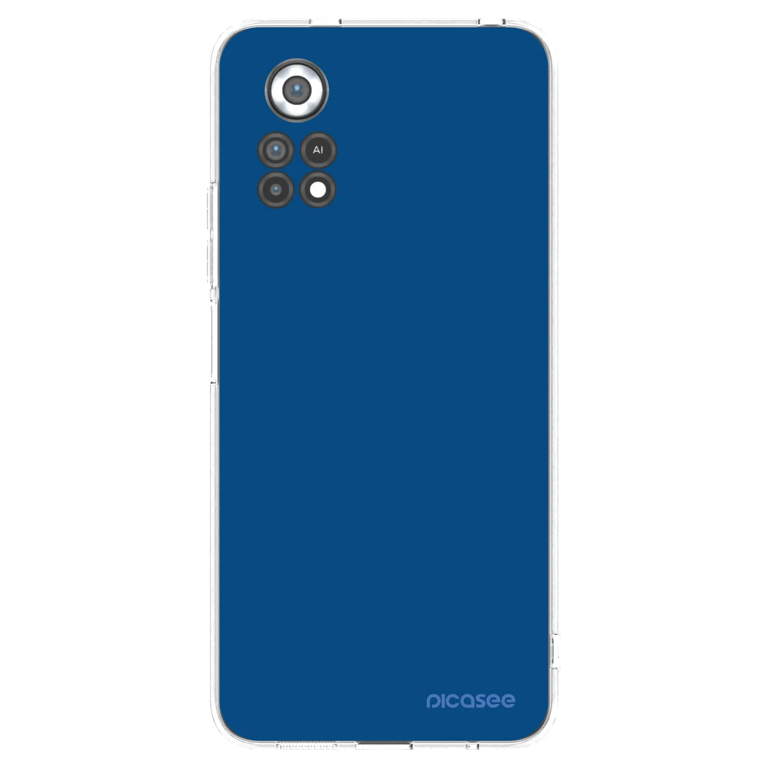 Picasee átlátszó szilikon tok az alábbi mobiltelefonokra Xiaomi Poco X4 Pro 5G - Navy Blue