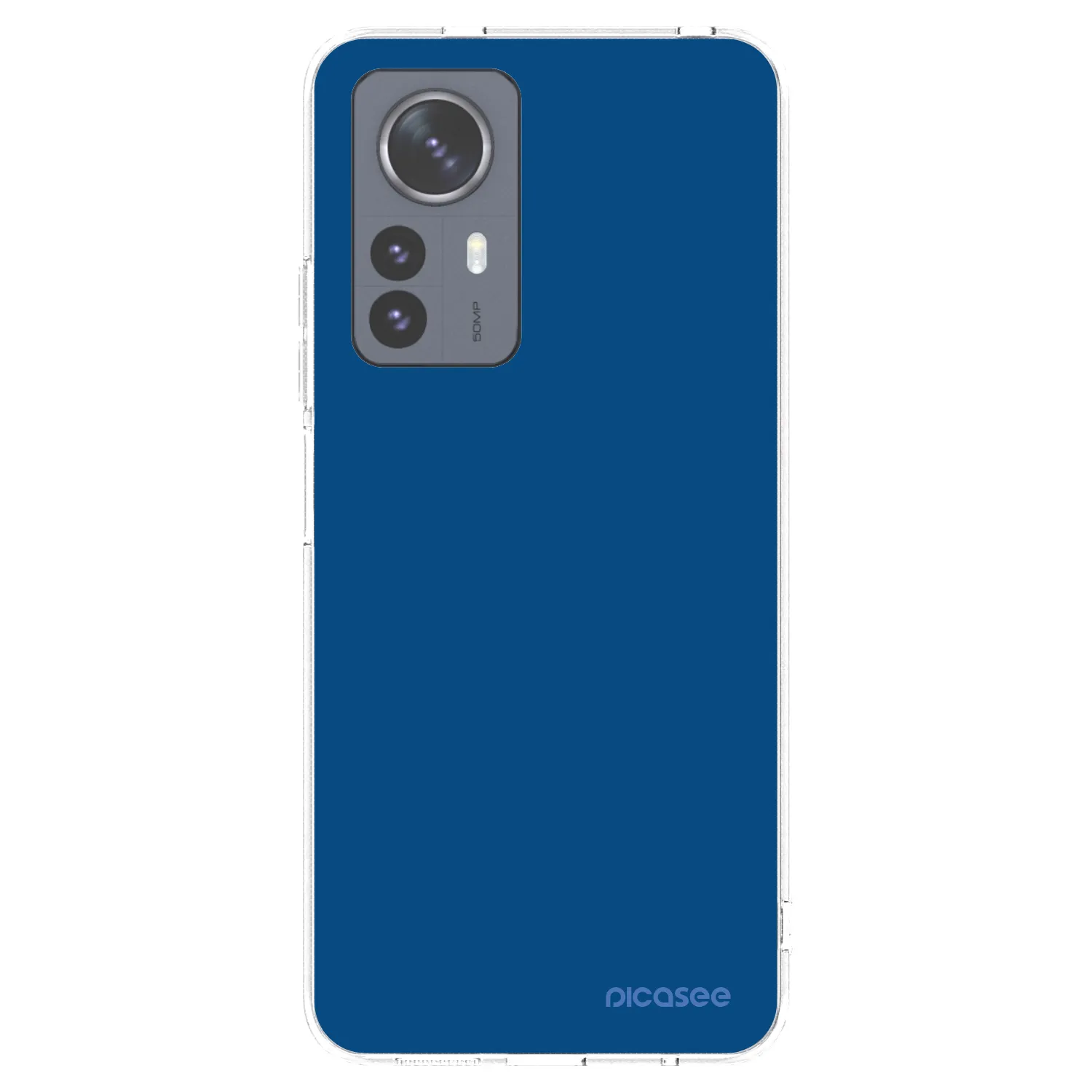 Picasee átlátszó szilikon tok az alábbi mobiltelefonokra Xiaomi 12 Pro - Navy Blue