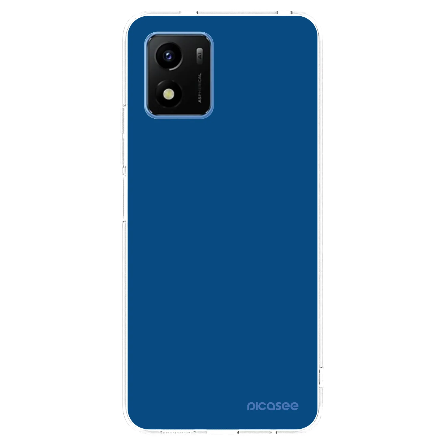Picasee átlátszó szilikon tok az alábbi mobiltelefonokra Vivo Y01 - Navy Blue
