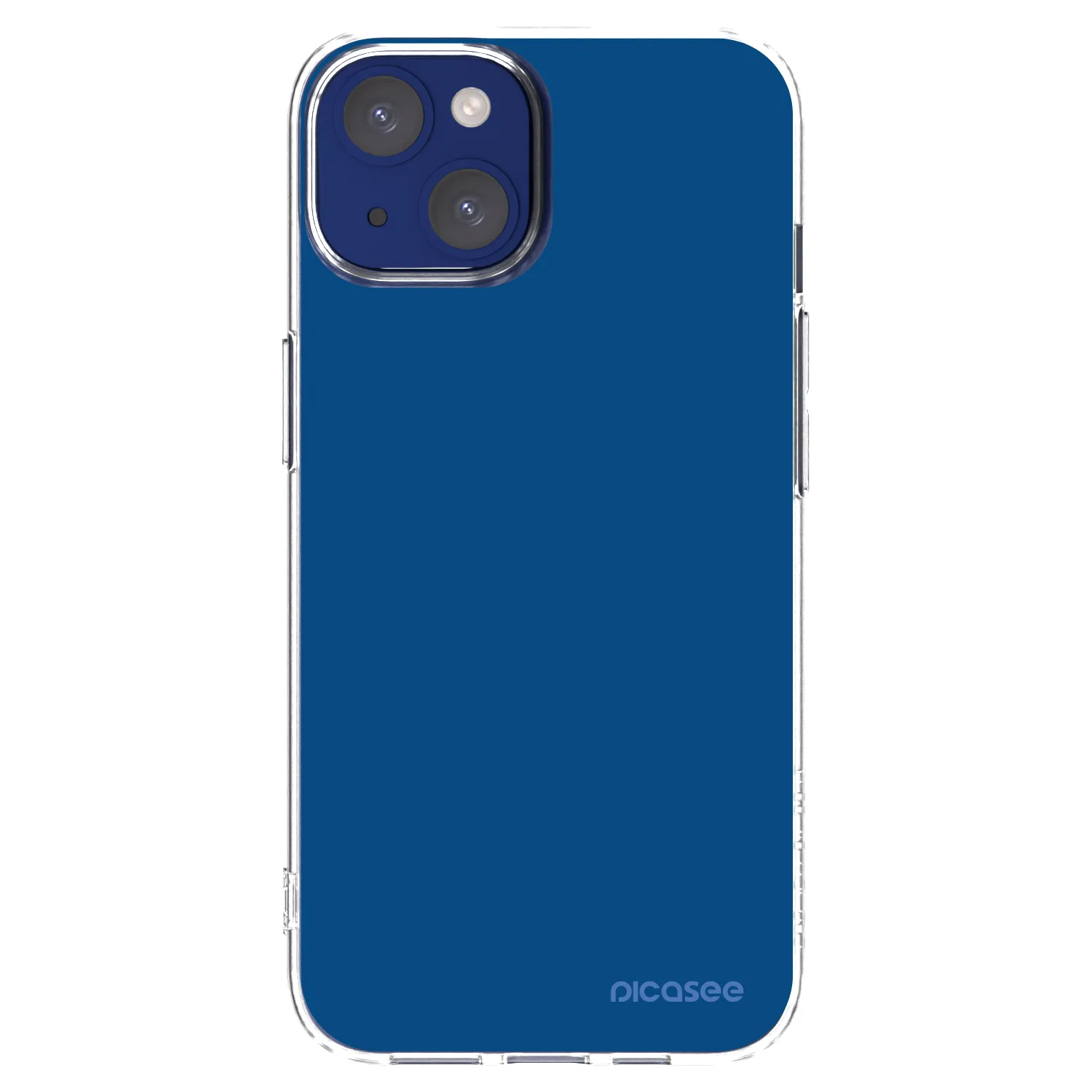 Picasee átlátszó szilikon tok az alábbi mobiltelefonokra Apple iPhone 14 - Navy Blue