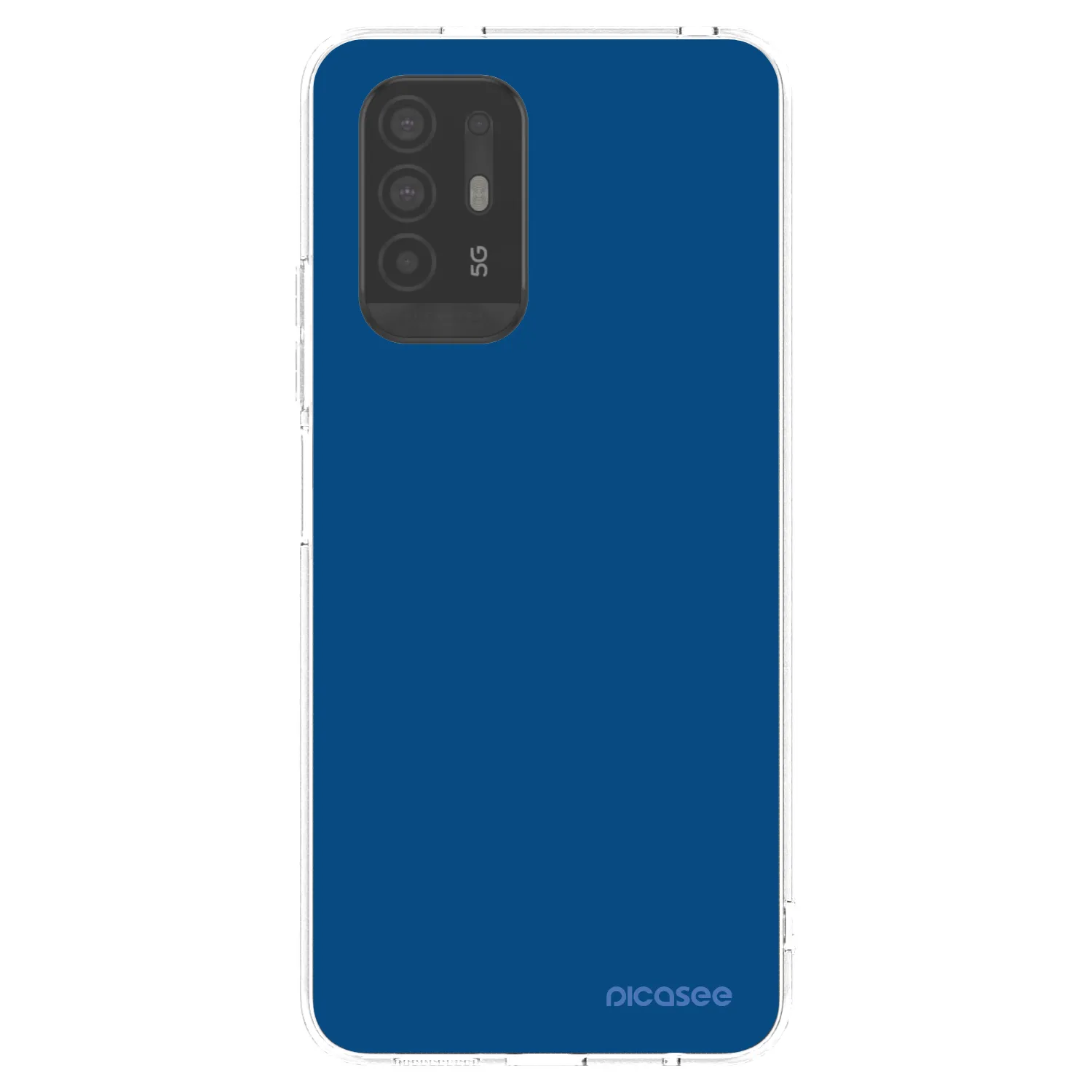 Picasee átlátszó szilikon tok az alábbi mobiltelefonokra OPPO A94 5G - Navy Blue