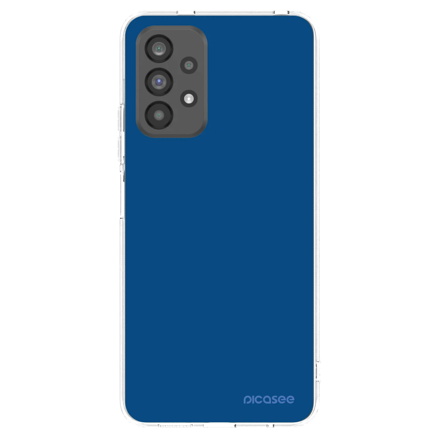 Picasee átlátszó szilikon tok az alábbi mobiltelefonokra Samsung Galaxy A73 5G - Navy Blue