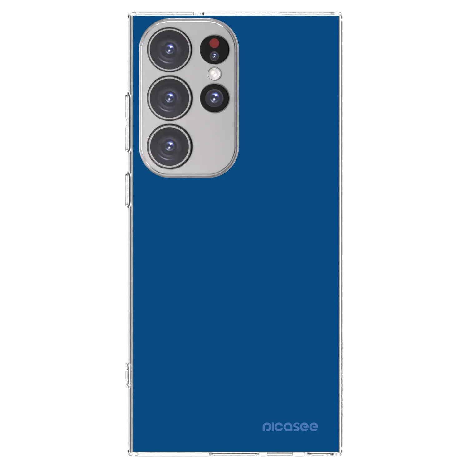 Picasee átlátszó szilikon tok az alábbi mobiltelefonokra Samsung Galaxy S23 Ultra 5G - Navy Blue