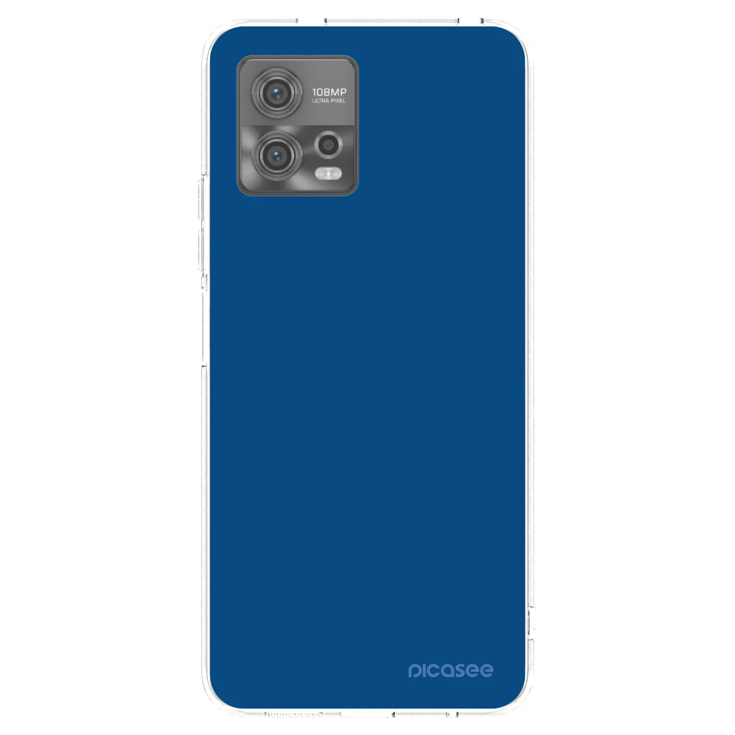 Picasee átlátszó szilikon tok az alábbi mobiltelefonokra Motorola Moto G72 - Navy Blue