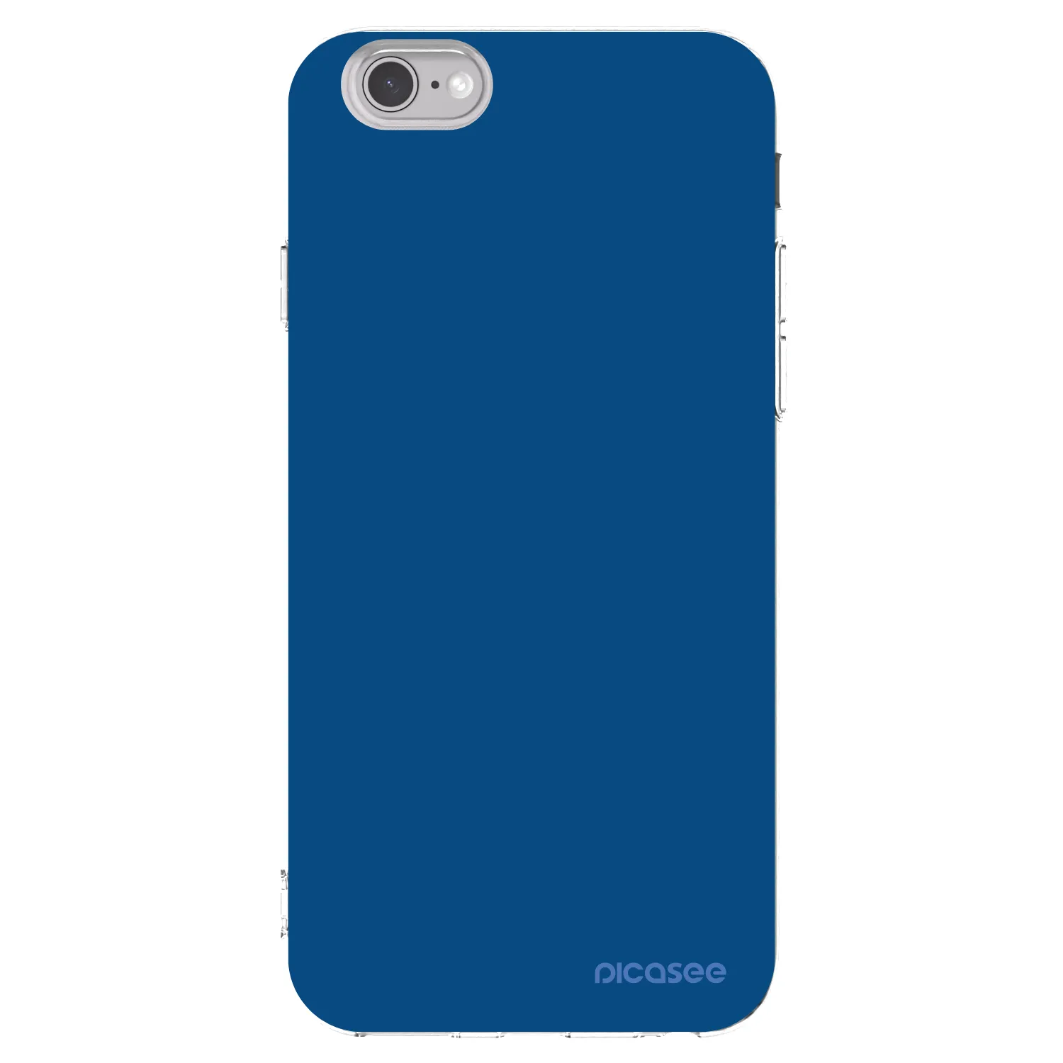 Picasee átlátszó szilikon tok az alábbi mobiltelefonokra Apple iPhone 6/6S - Navy Blue