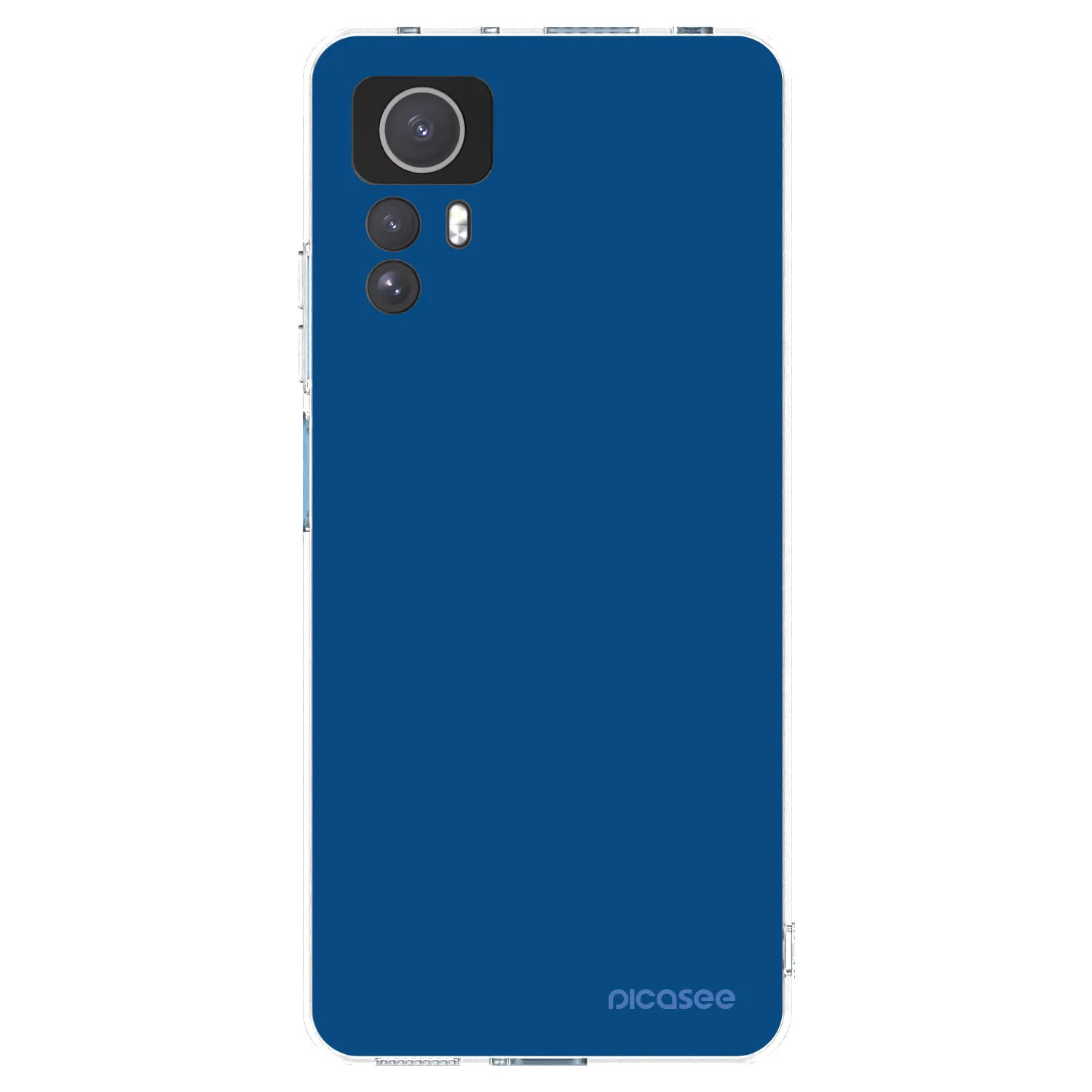 Picasee átlátszó szilikon tok az alábbi mobiltelefonokra Xiaomi Redmi Note 12S - Navy Blue