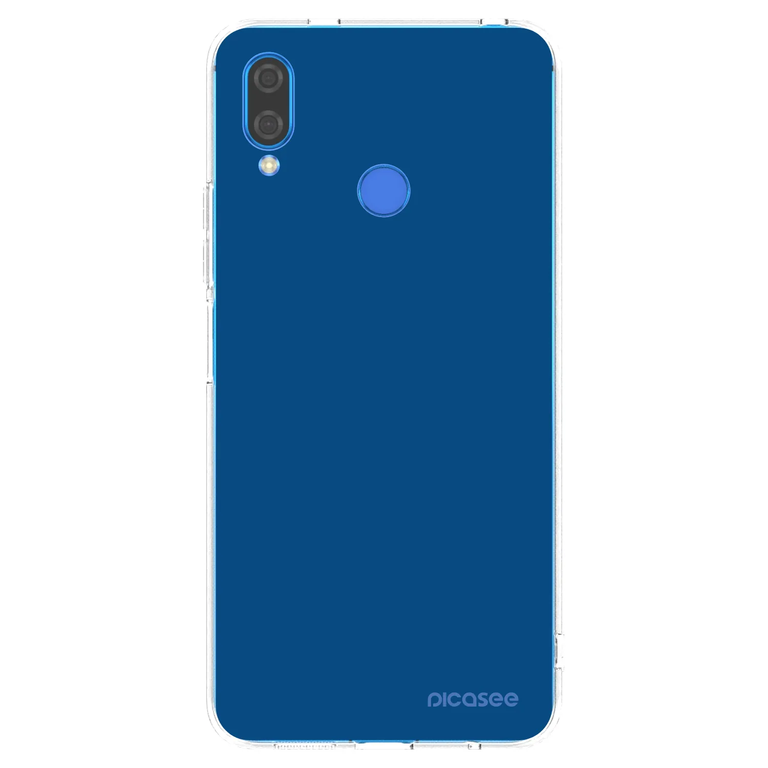 Picasee átlátszó szilikon tok az alábbi mobiltelefonokra Huawei Nova 3i - Navy Blue