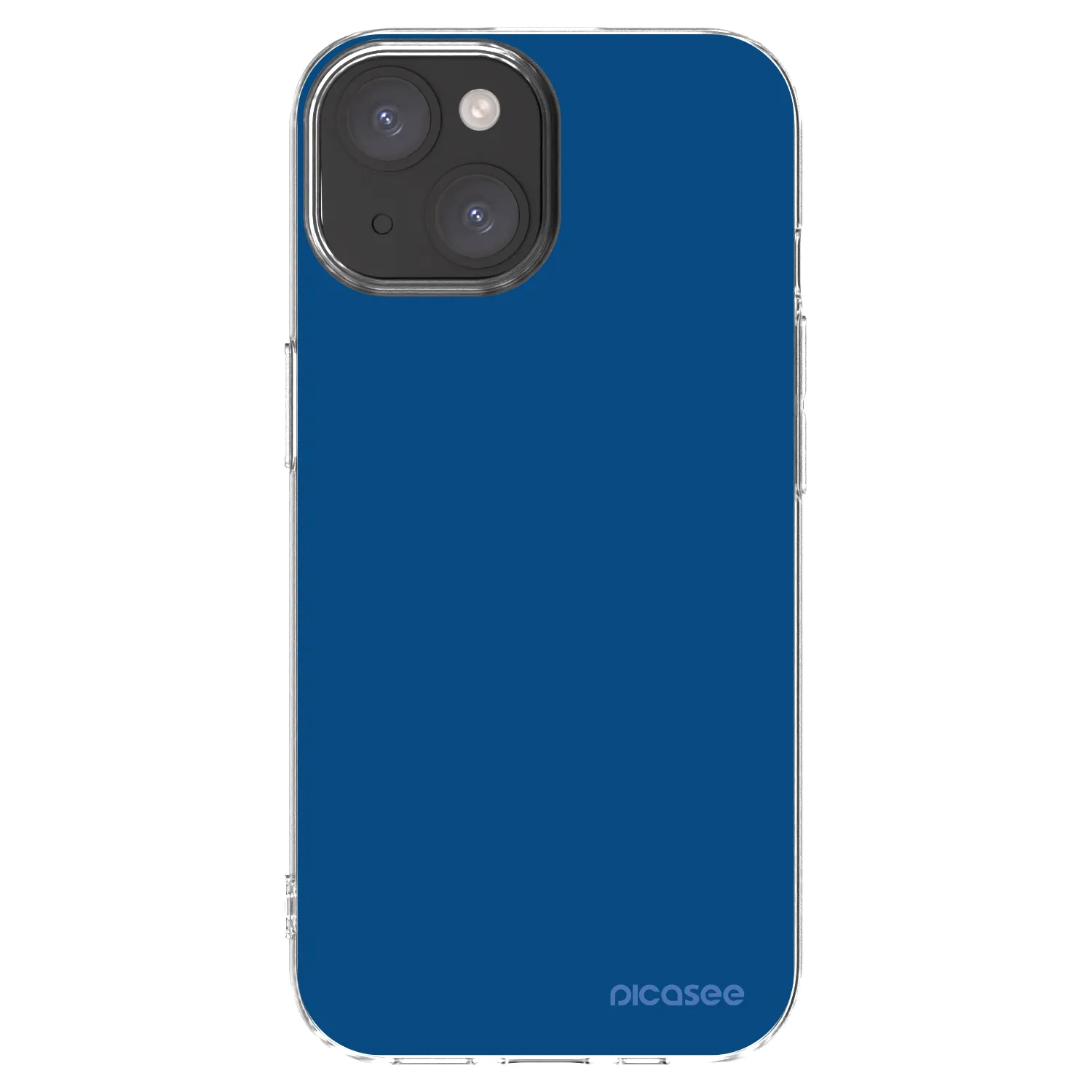 Picasee átlátszó szilikon tok az alábbi mobiltelefonokra Apple iPhone 15 - Navy Blue