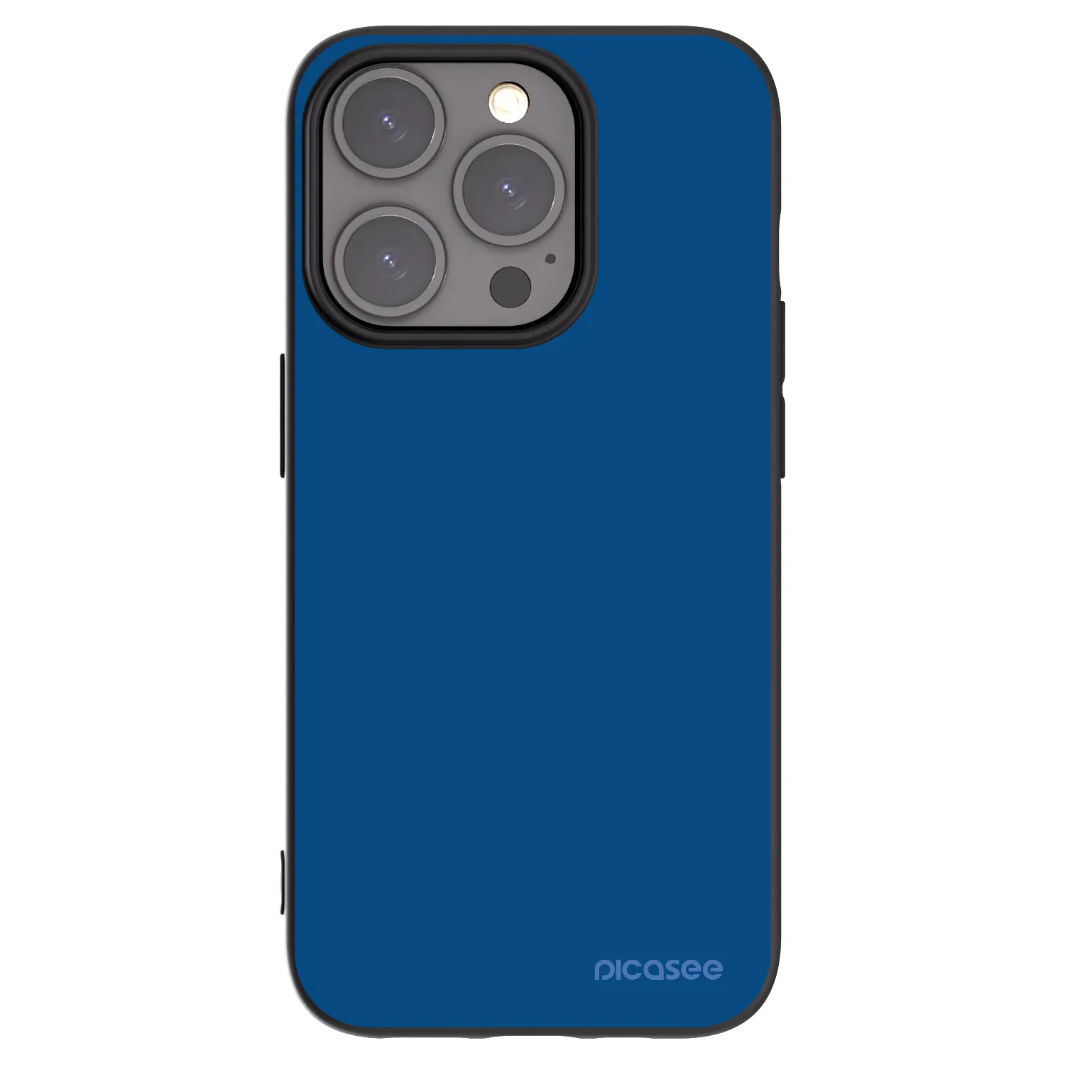 Picasee fekete szilikon tok az alábbi mobiltelefonokra Apple iPhone 15 Pro - Navy Blue