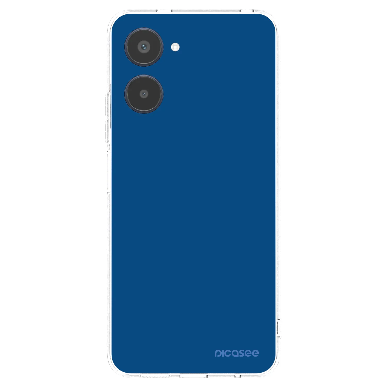 Picasee átlátszó szilikon tok az alábbi mobiltelefonokra Realme 10 4G - Navy Blue