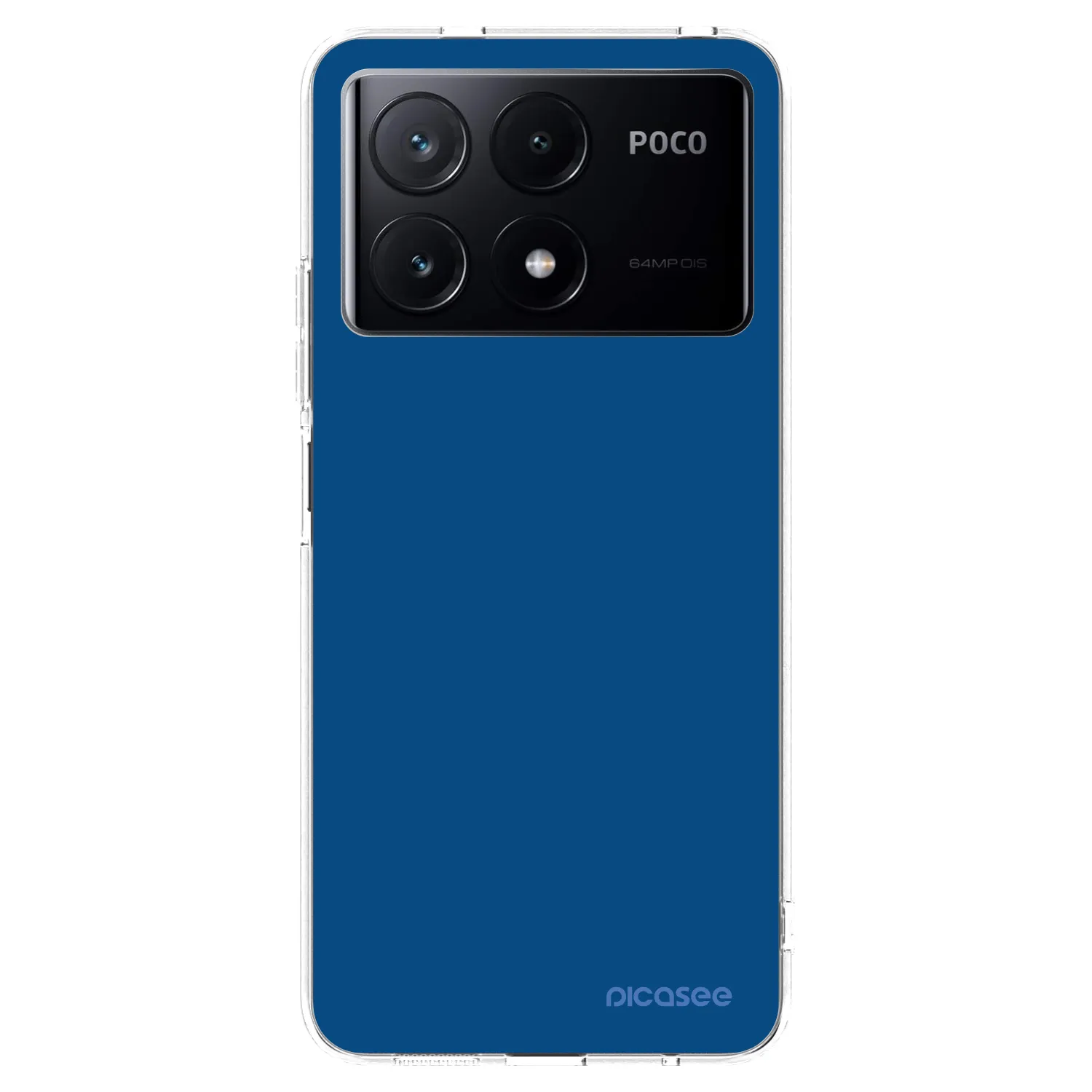 Picasee átlátszó szilikon tok az alábbi mobiltelefonokra Xiaomi Poco X6 Pro - Navy Blue