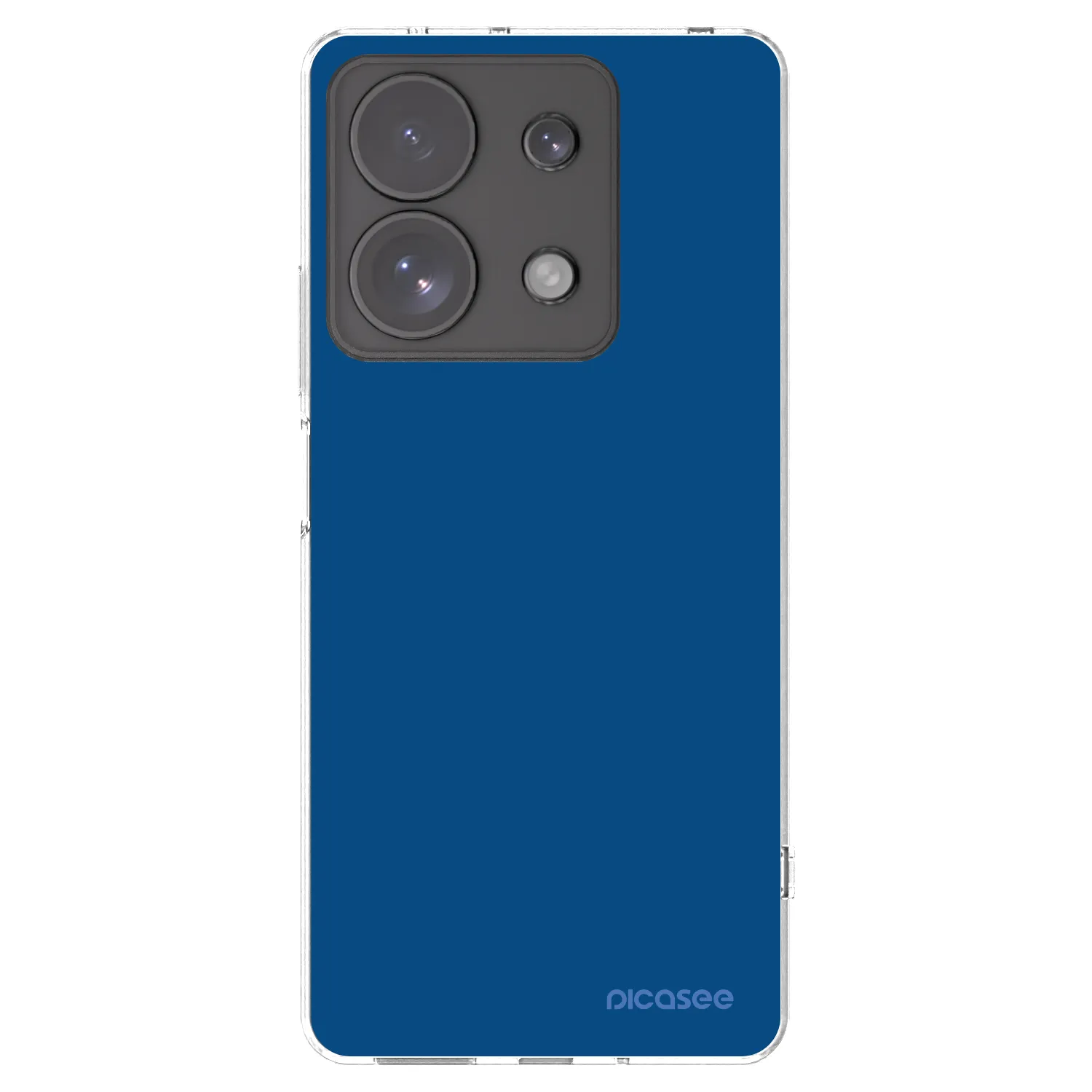 Picasee átlátszó szilikon tok az alábbi mobiltelefonokra Xiaomi Redmi Note 13 Pro 4G - Navy Blue