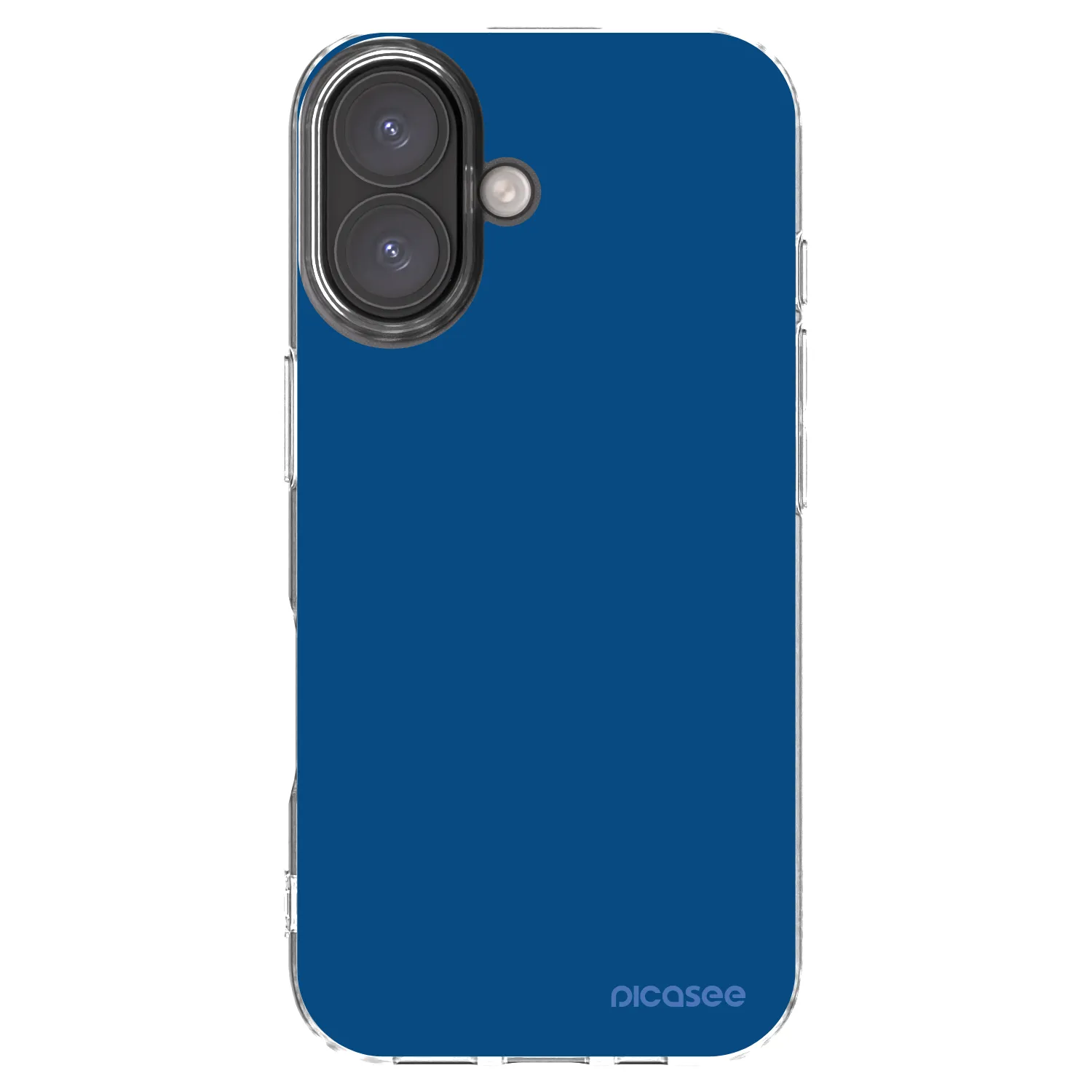 Picasee átlátszó szilikon tok az alábbi mobiltelefonokra Apple iPhone 16 - Navy Blue