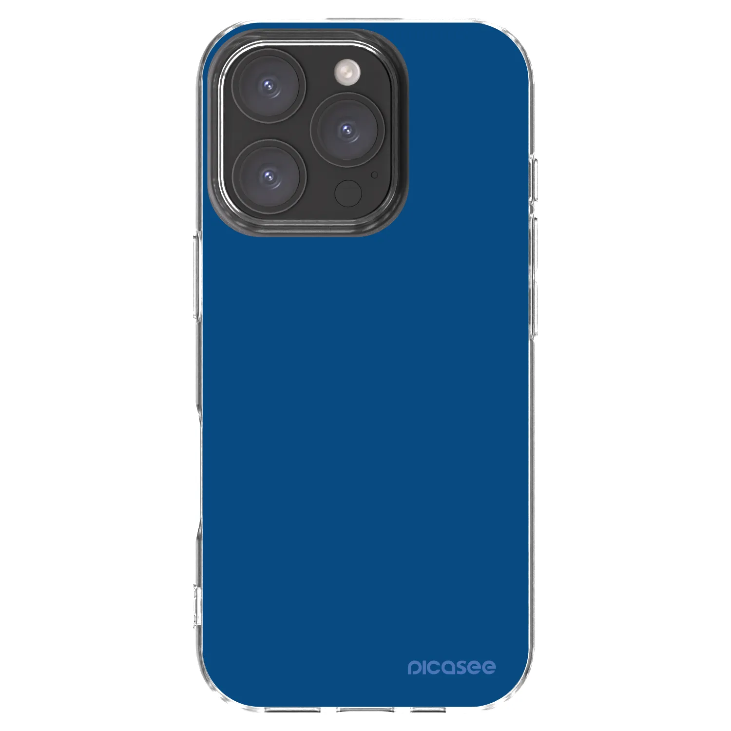 Picasee átlátszó szilikon tok az alábbi mobiltelefonokra Apple iPhone 16 Pro - Navy Blue