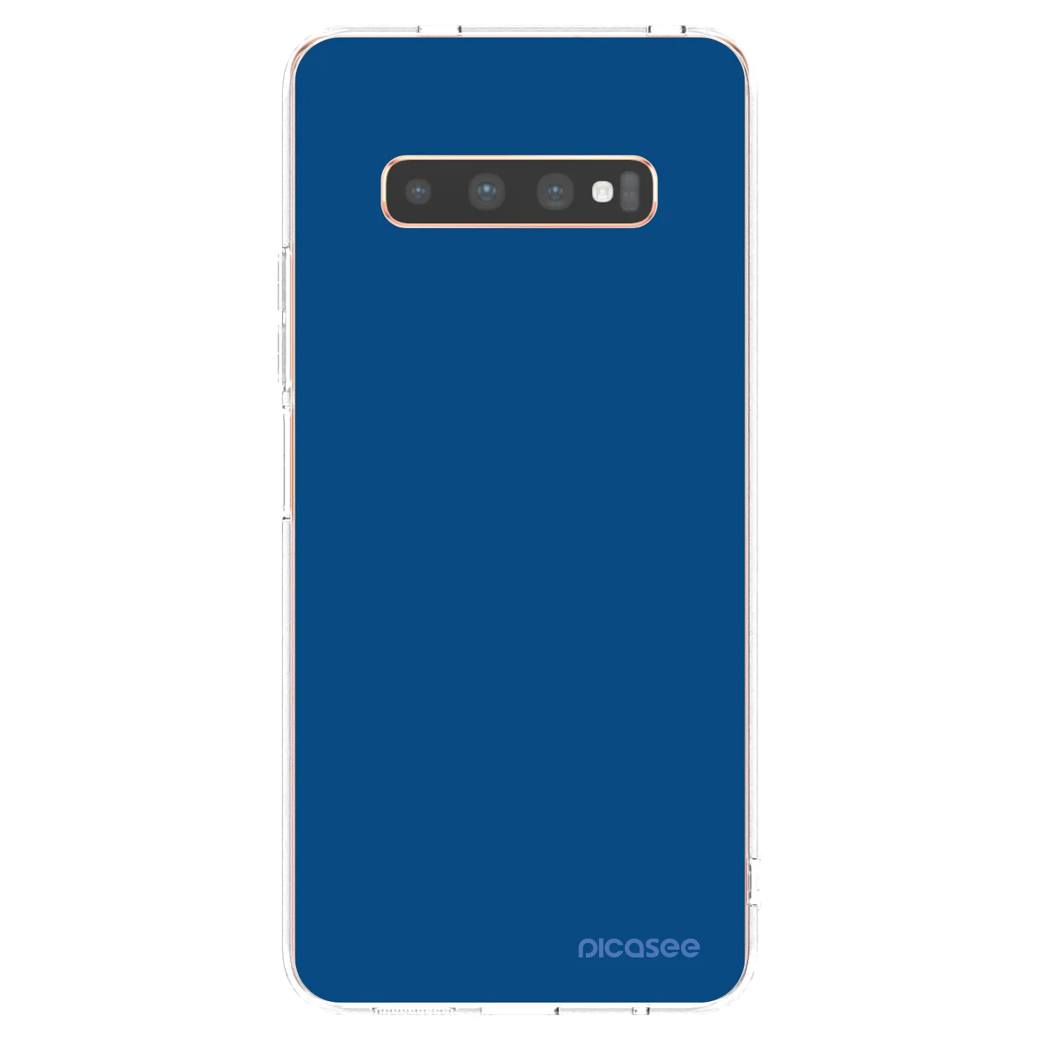 Picasee átlátszó szilikon tok az alábbi mobiltelefonokra Samsung Galaxy S10 Plus G975 - Navy Blue