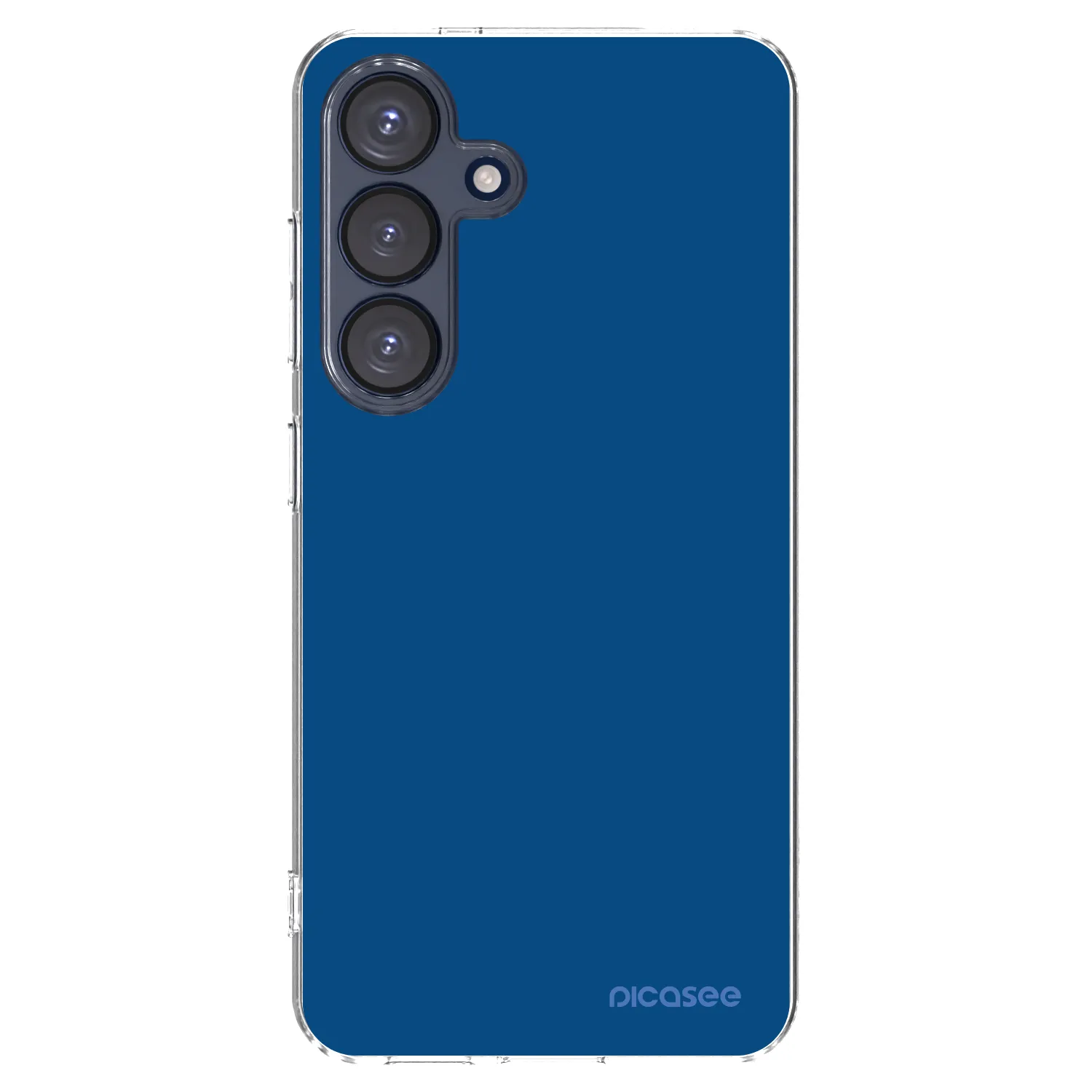 Picasee átlátszó szilikon tok az alábbi mobiltelefonokra Samsung Galaxy S25 5G - Navy Blue