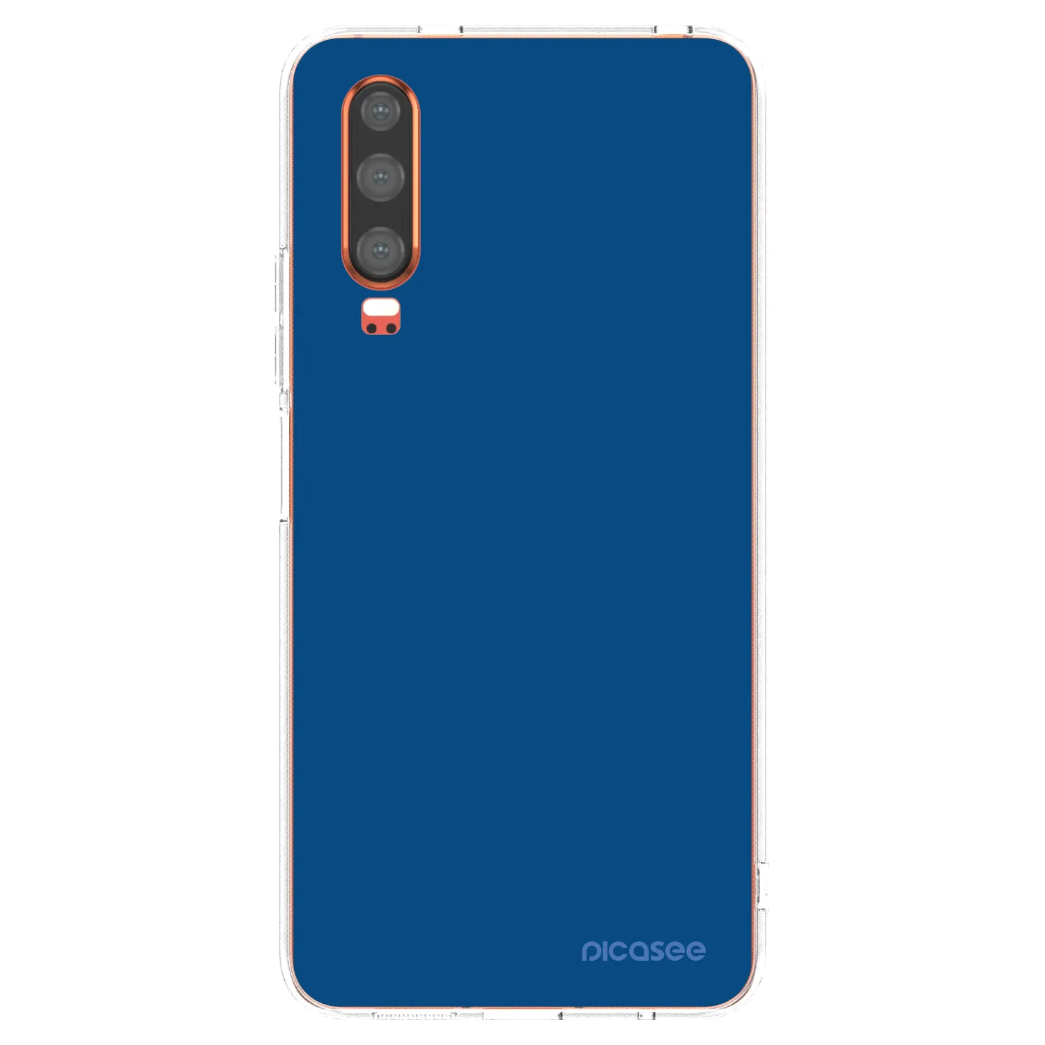 Picasee átlátszó szilikon tok az alábbi mobiltelefonokra Huawei P30 - Navy Blue