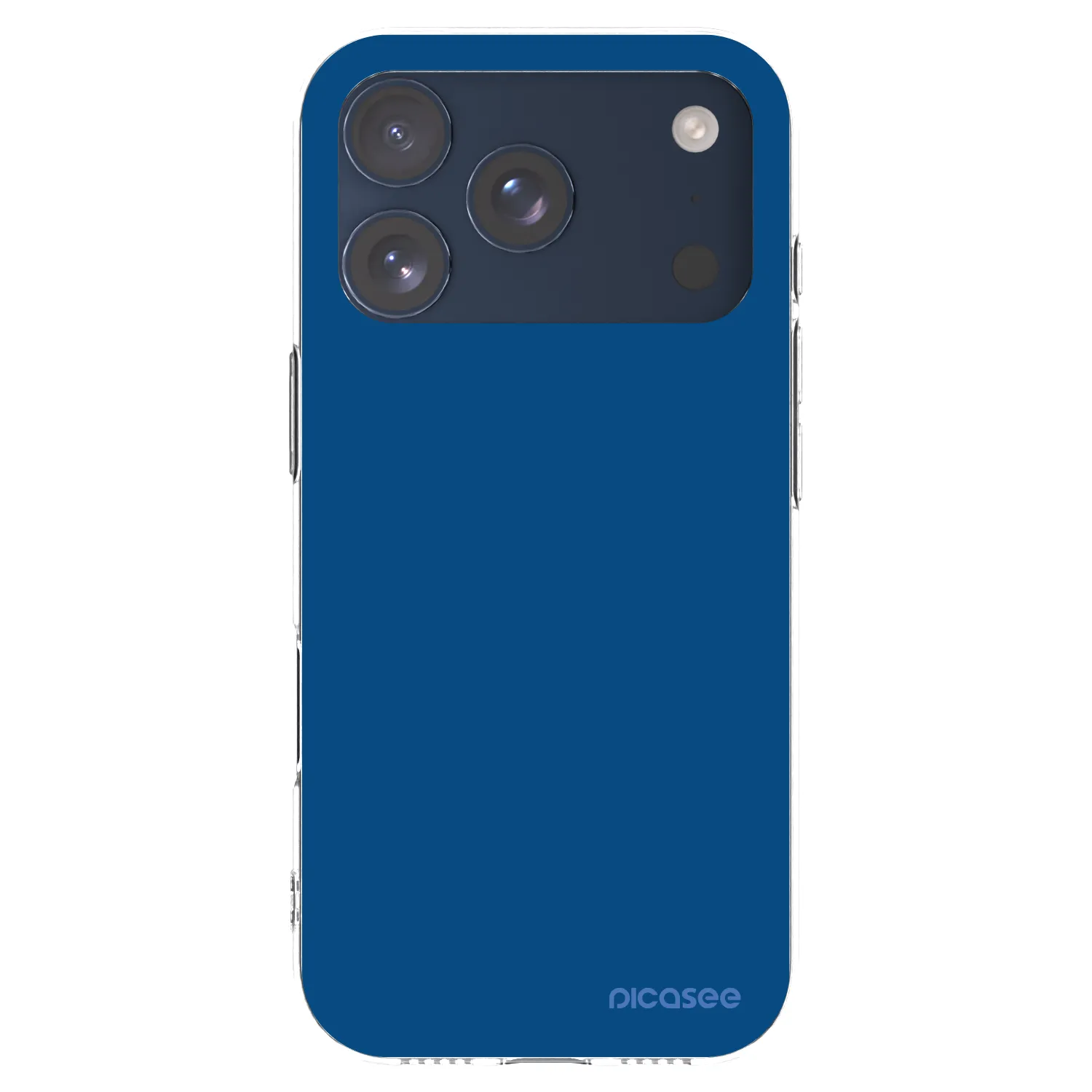 Picasee átlátszó szilikon tok az alábbi mobiltelefonokra Apple iPhone 17 Pro - Navy Blue