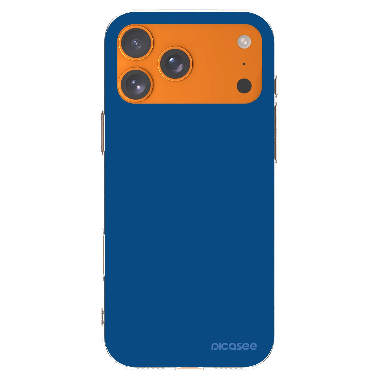 Picasee átlátszó szilikon tok az alábbi mobiltelefonokra Apple iPhone 17 Pro Max - Navy Blue
