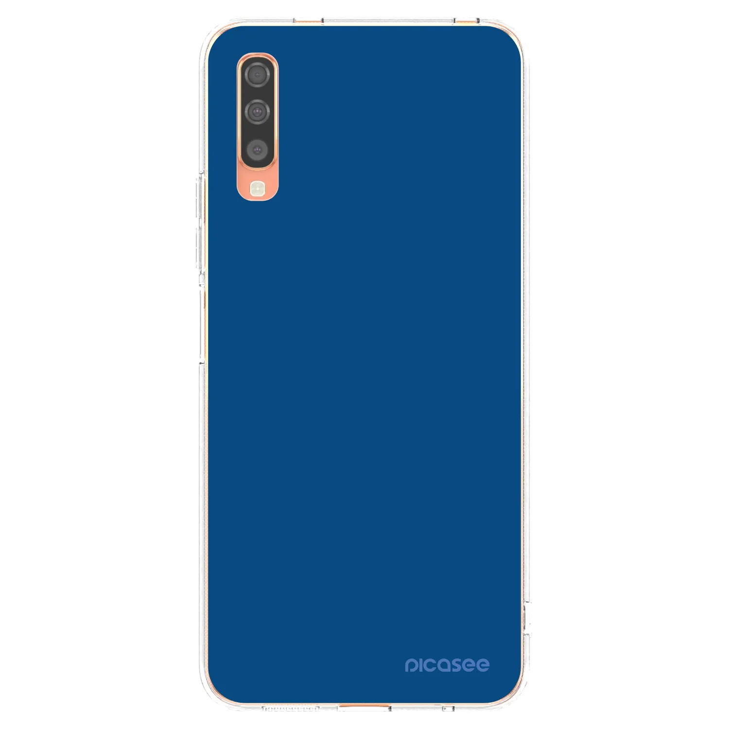 Picasee átlátszó szilikon tok az alábbi mobiltelefonokra Samsung Galaxy A70 A705F - Navy Blue