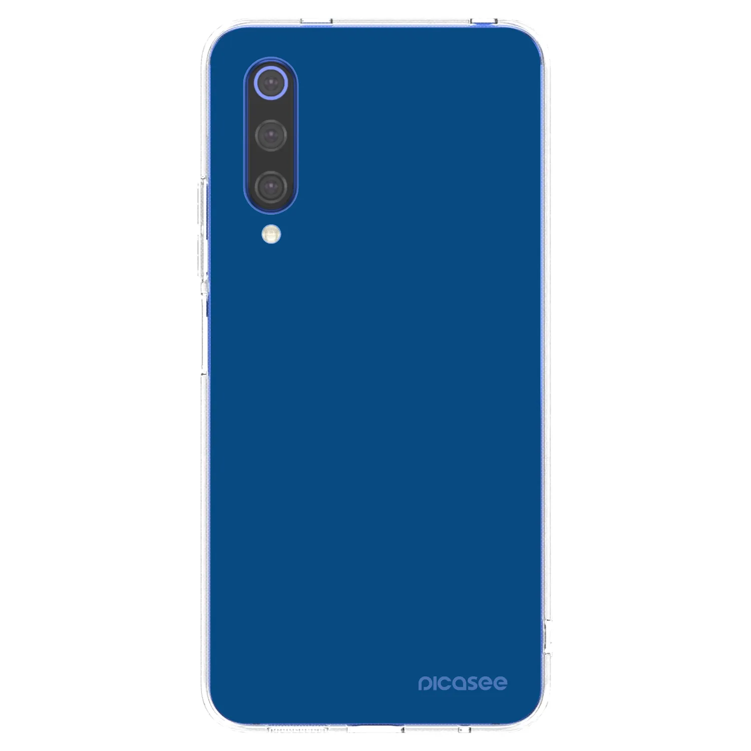 Picasee átlátszó szilikon tok az alábbi mobiltelefonokra Xiaomi Mi 9 SE - Navy Blue