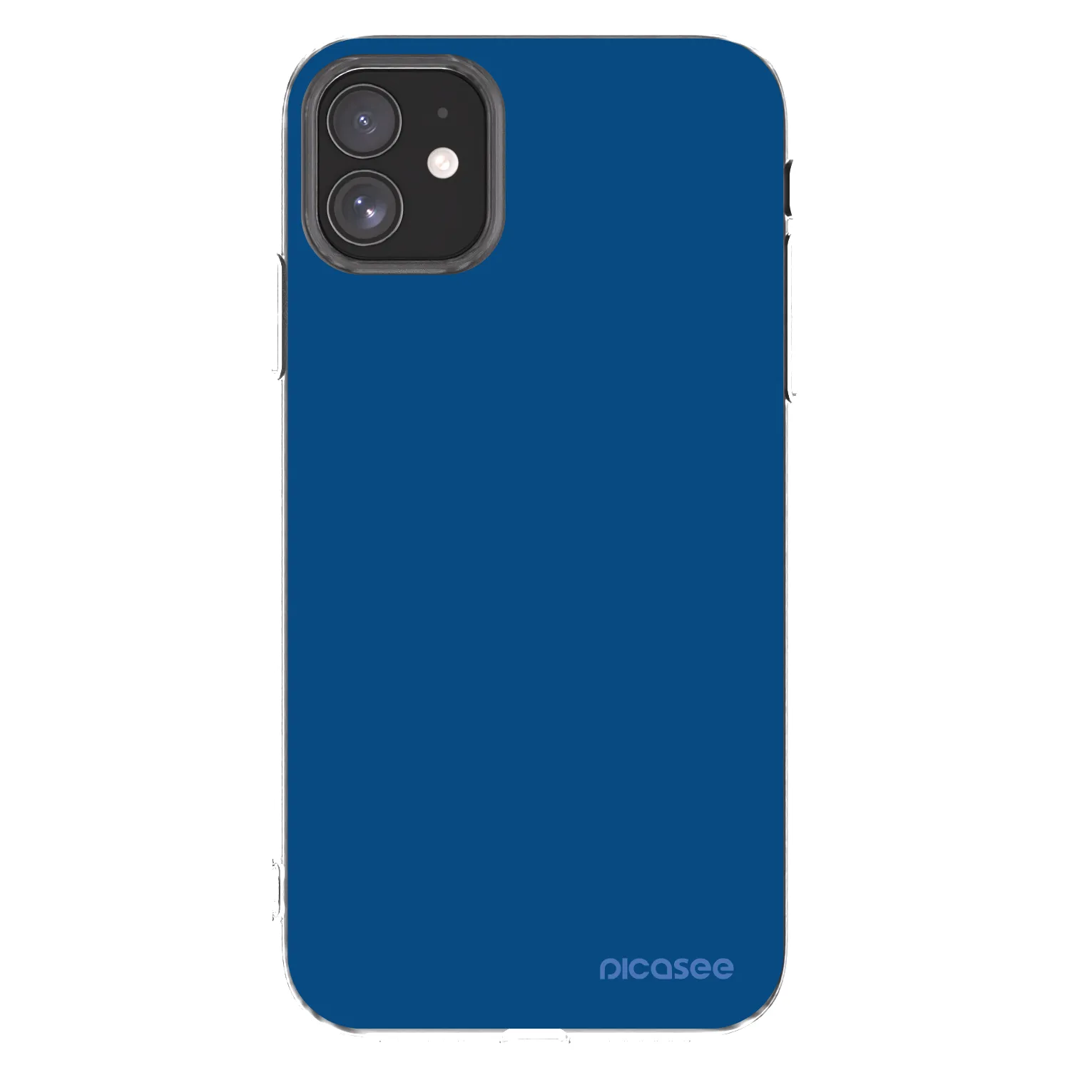 Picasee átlátszó szilikon tok az alábbi mobiltelefonokra Apple iPhone 11 - Navy Blue