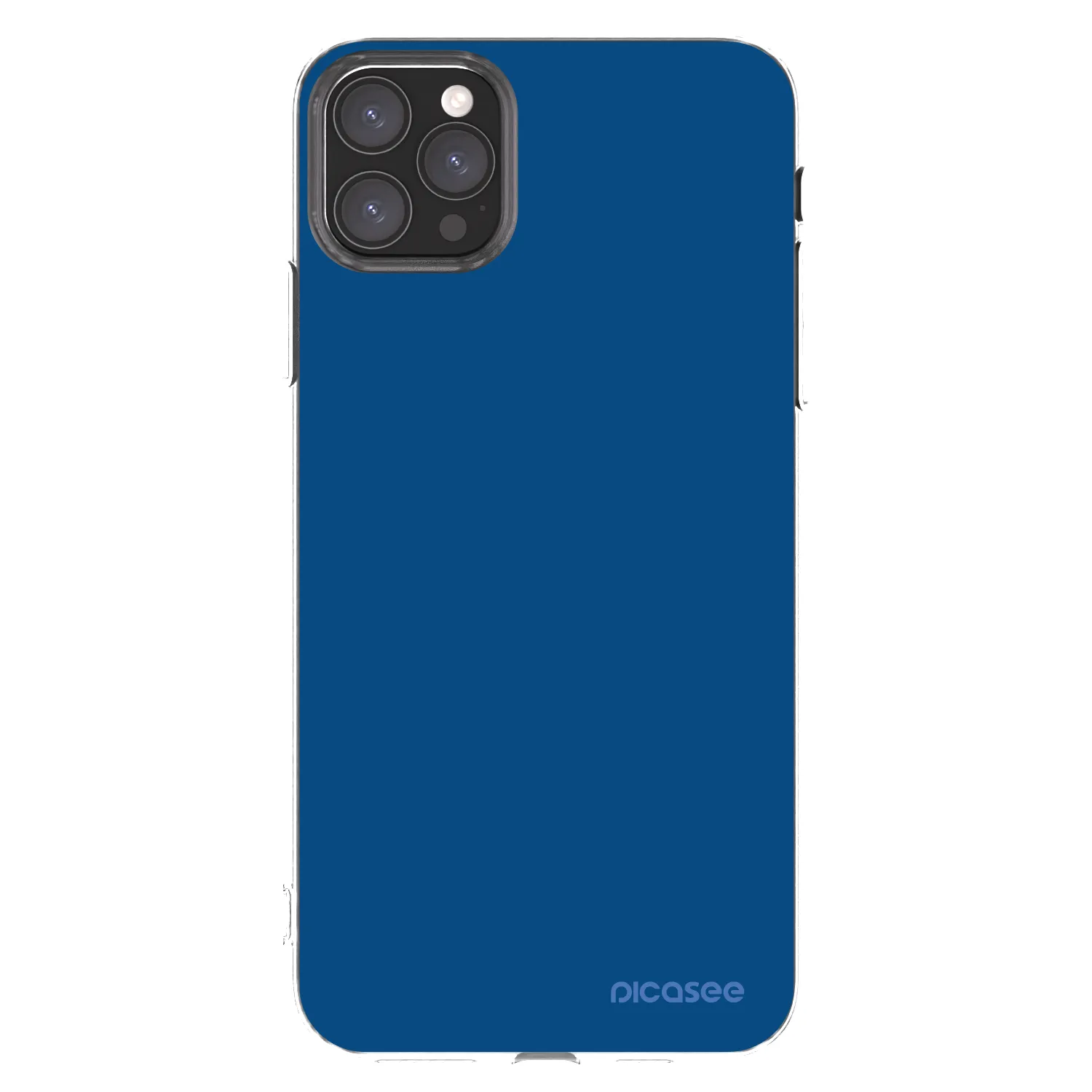Picasee átlátszó szilikon tok az alábbi mobiltelefonokra Apple iPhone 11 Pro Max - Navy Blue