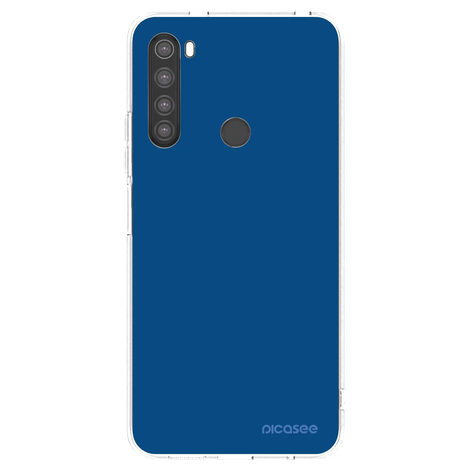 Picasee átlátszó szilikon tok az alábbi mobiltelefonokra Xiaomi Redmi Note 8 - Navy Blue