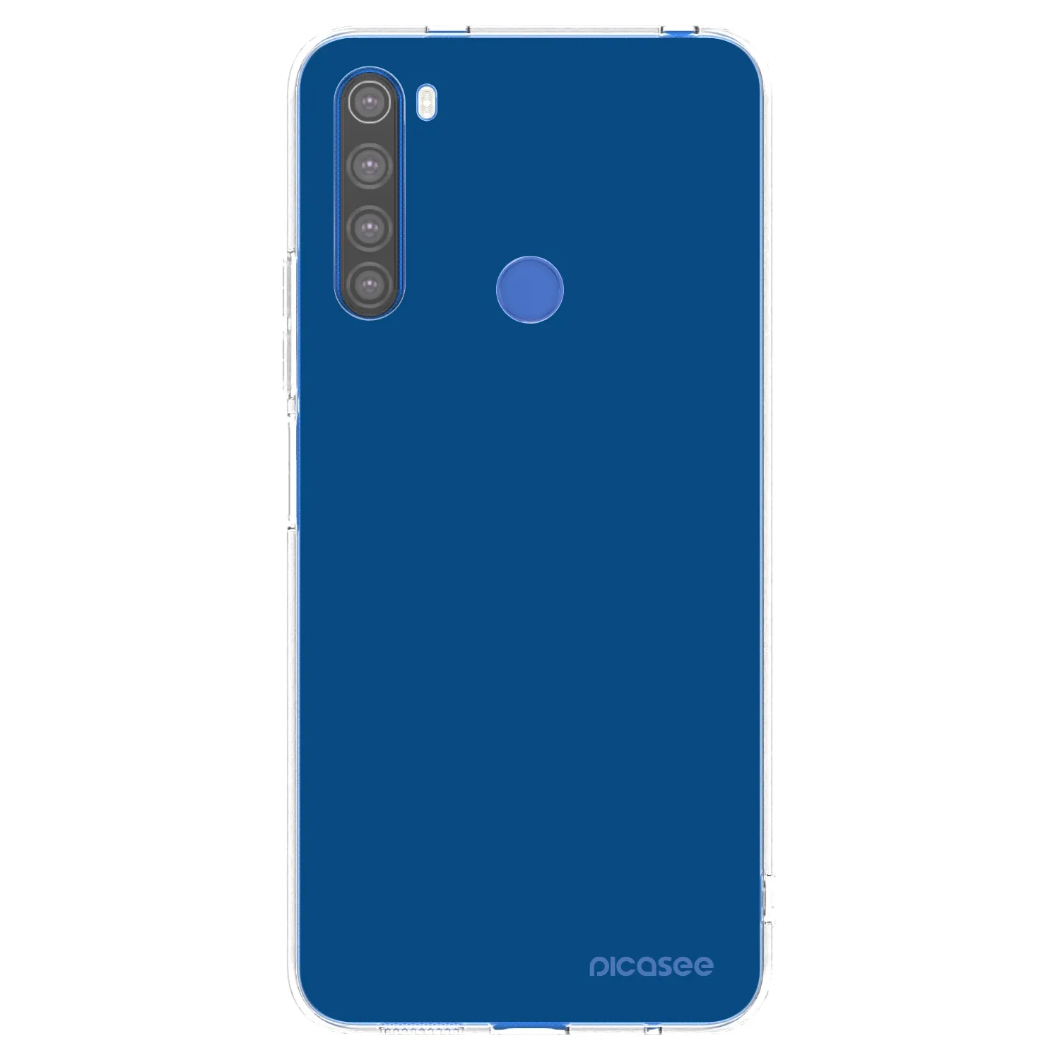 Picasee átlátszó szilikon tok az alábbi mobiltelefonokra Xiaomi Redmi Note 8T - Navy Blue