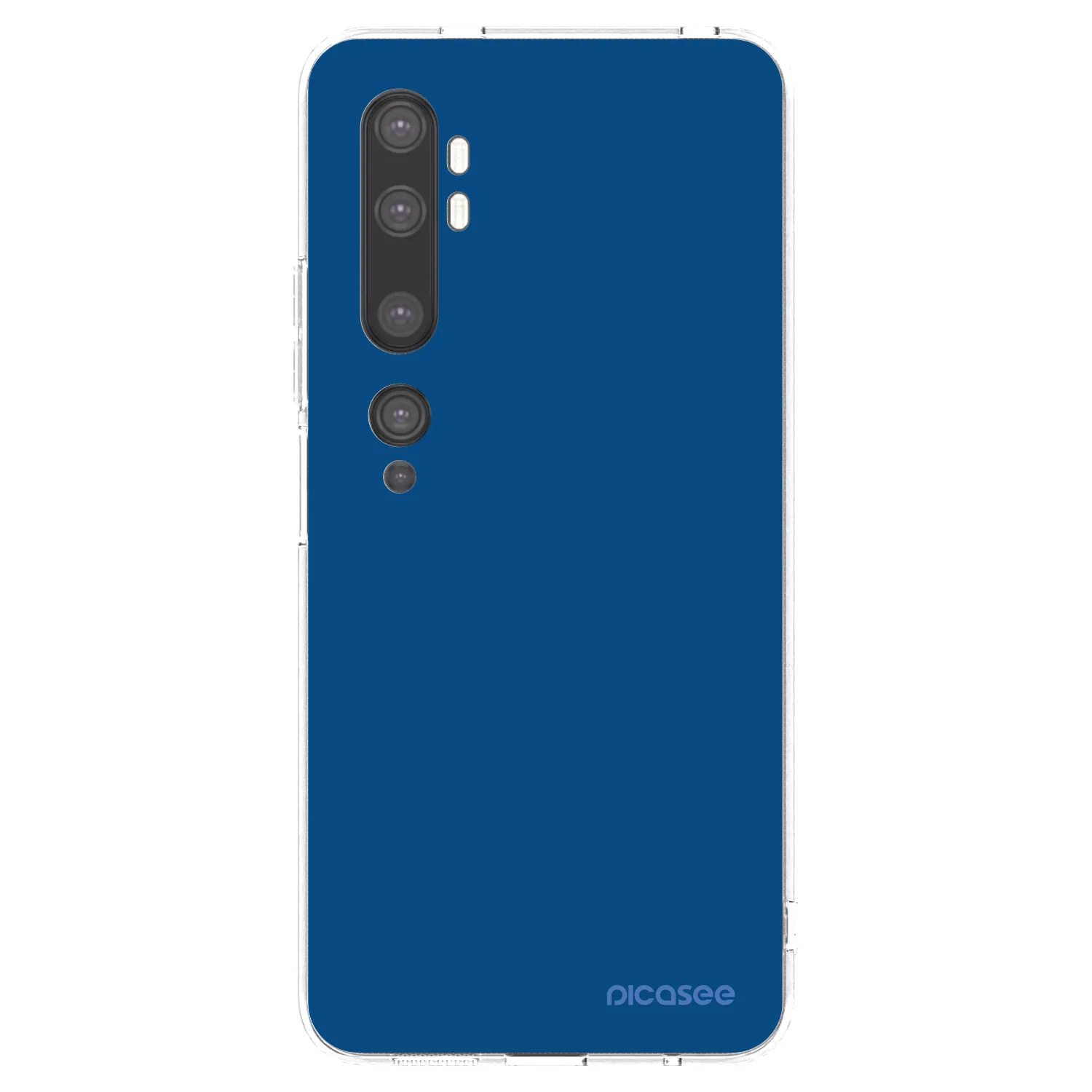 Picasee átlátszó szilikon tok az alábbi mobiltelefonokra Xiaomi Mi Note 10 (Pro) - Navy Blue
