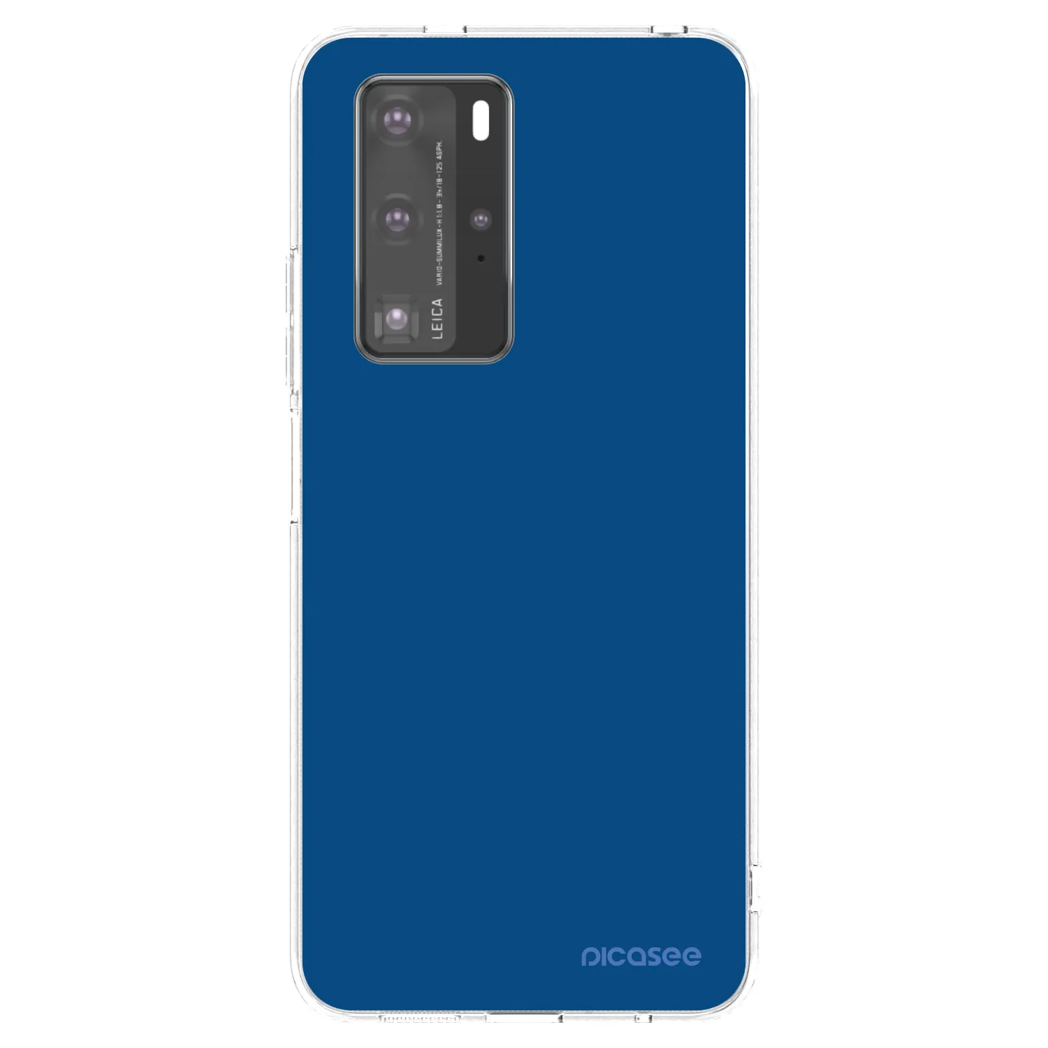Picasee átlátszó szilikon tok az alábbi mobiltelefonokra Huawei P40 Pro - Navy Blue