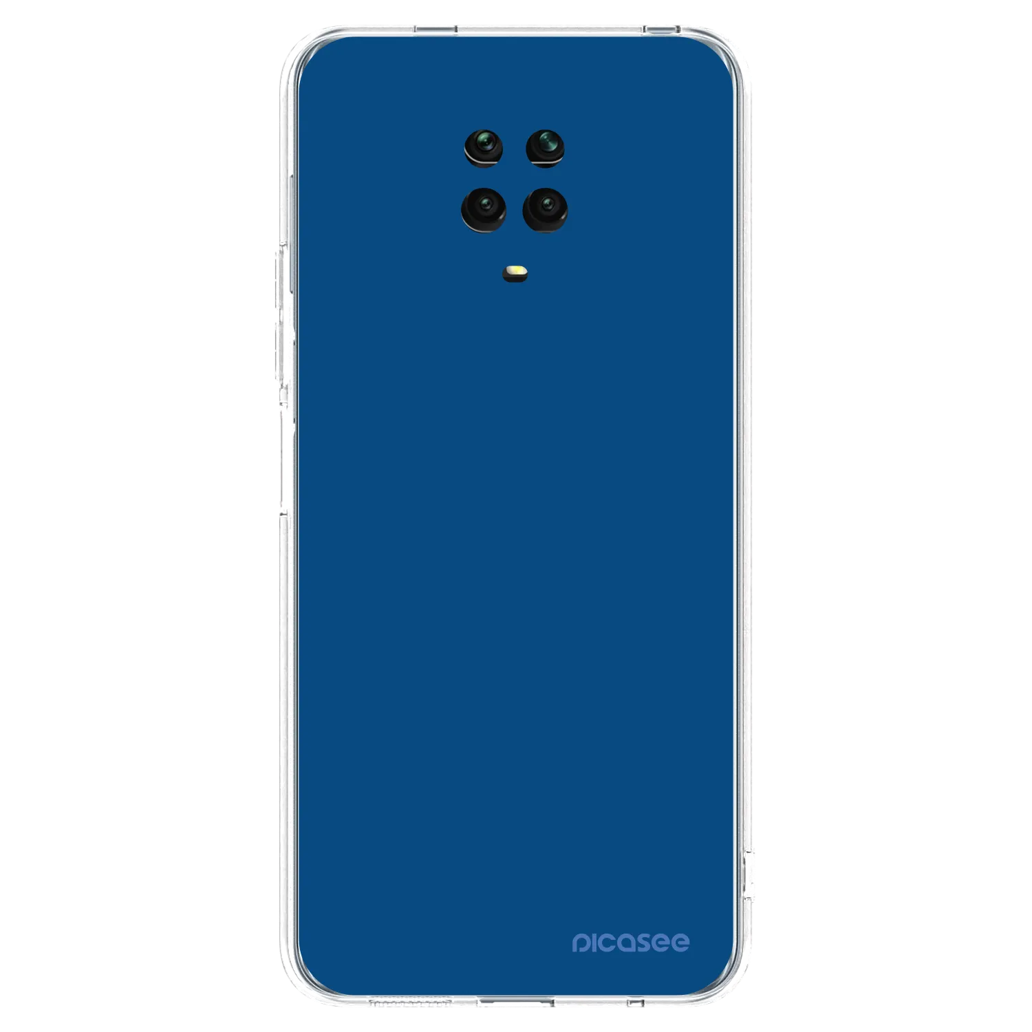 Picasee átlátszó szilikon tok az alábbi mobiltelefonokra Xiaomi Redmi Note 9S - Navy Blue