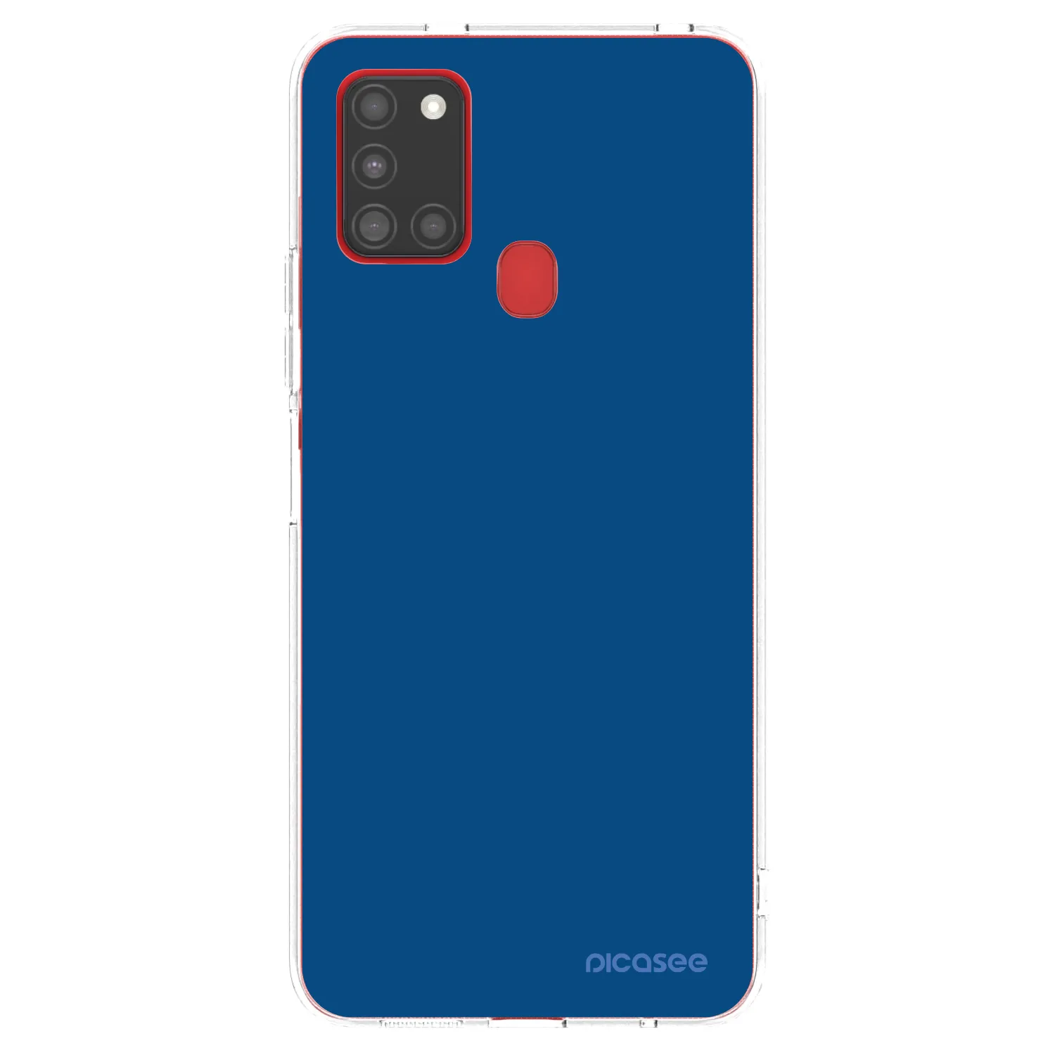 Picasee átlátszó szilikon tok az alábbi mobiltelefonokra Samsung Galaxy A21s - Navy Blue