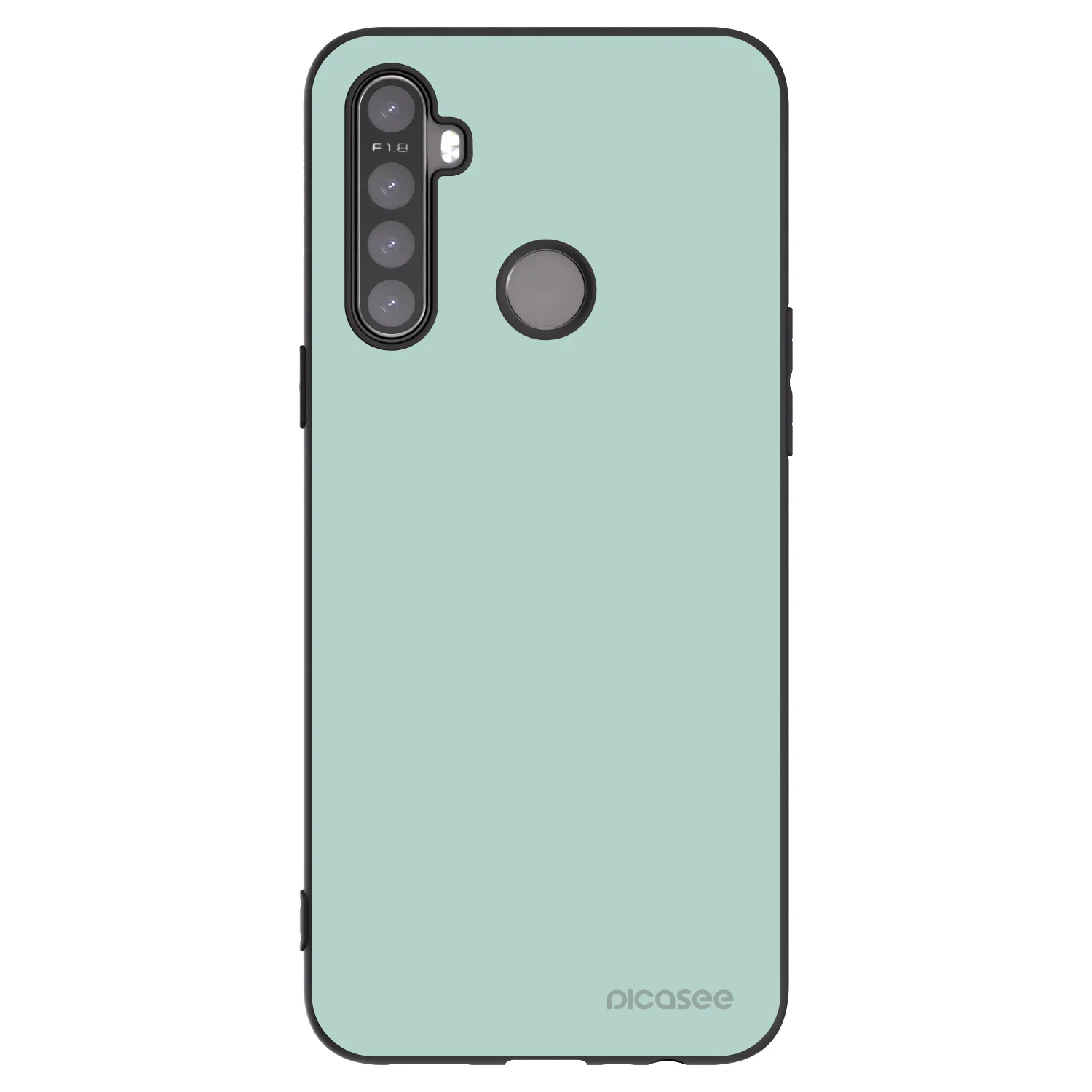 Picasee fekete szilikon tok az alábbi mobiltelefonokra Realme 5 - Pastel Charm