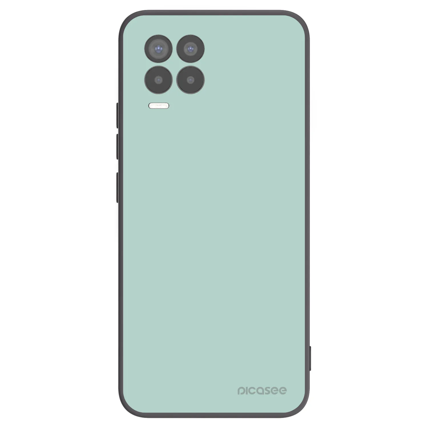 Picasee fekete szilikon tok az alábbi mobiltelefonokra Realme 8 4G - Pastel Charm
