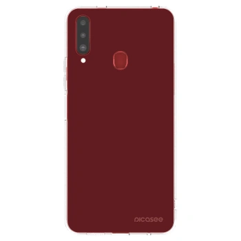 Picasee átlátszó szilikon tok az alábbi mobiltelefonokra Samsung Galaxy A20s - Red Bliss