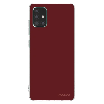 Picasee átlátszó szilikon tok az alábbi mobiltelefonokra Samsung Galaxy M51 M515F - Red Bliss